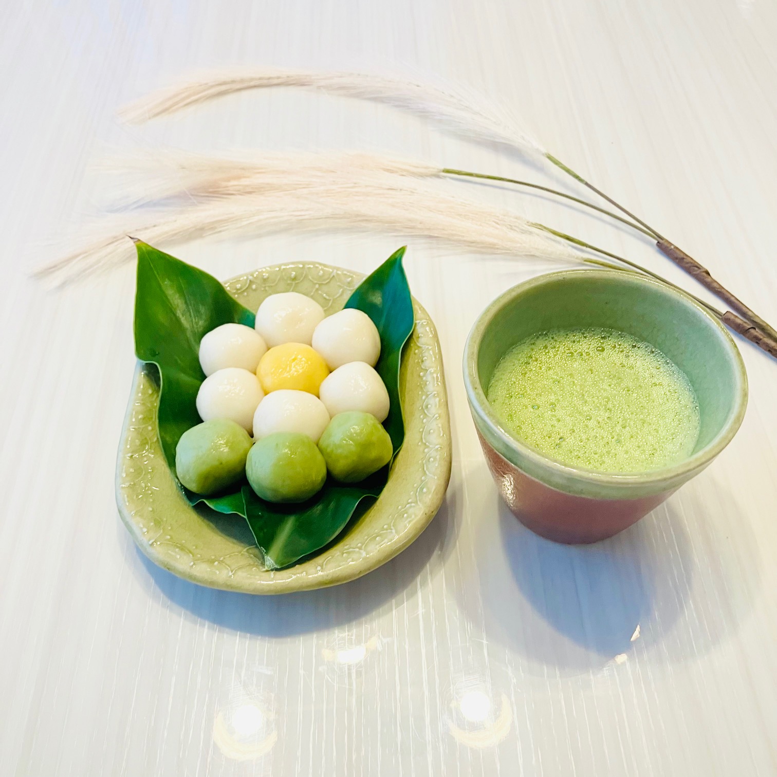 十五夜に、お月見団子を手作りしました🌕