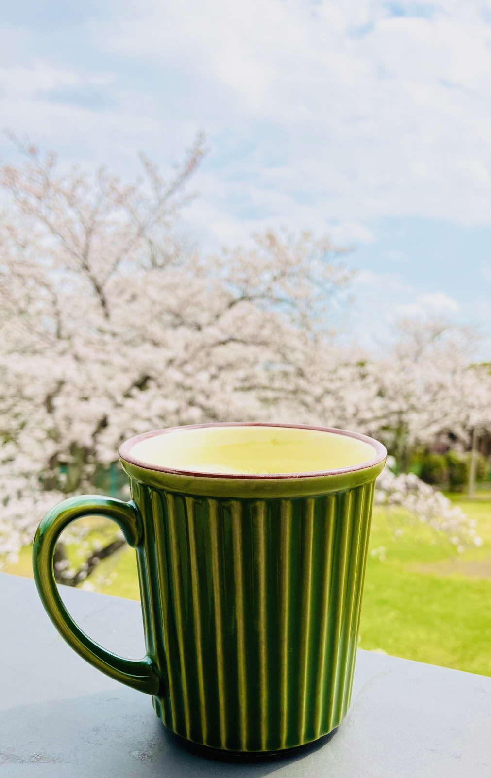 🌸桜の思い出と、抹茶ラテと。🌿