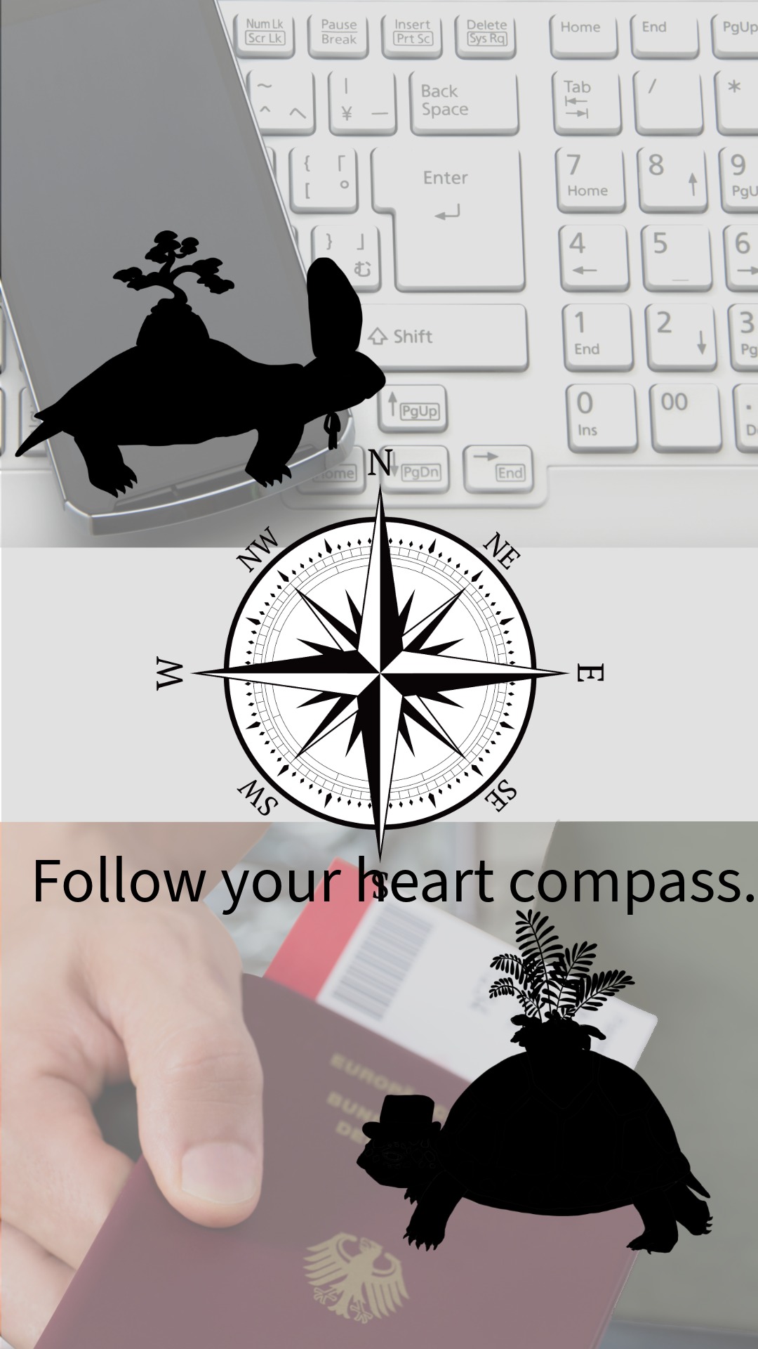 Follow your heart compass. 心のコンパスに従って