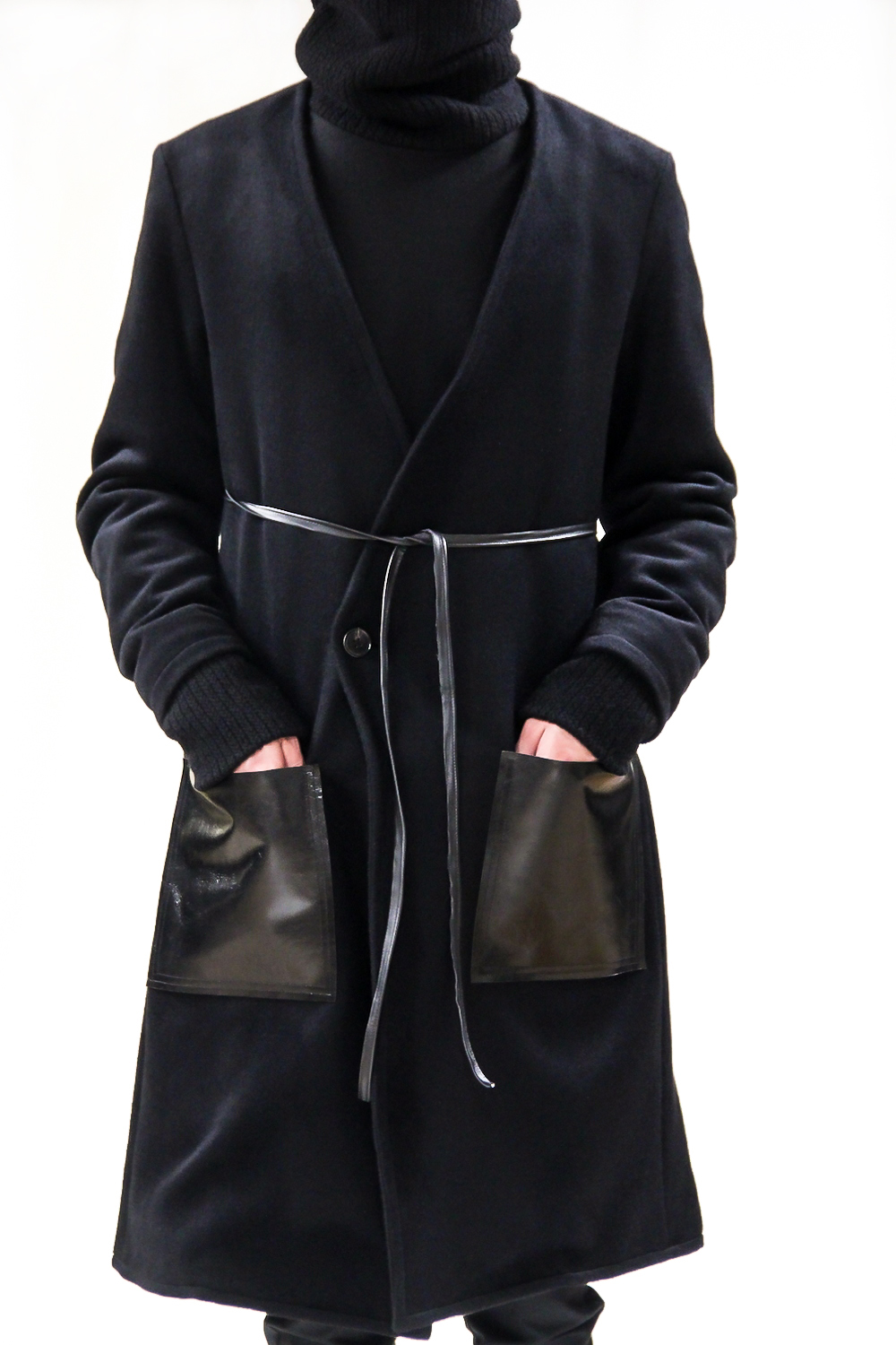 17AW Angola Wool Gown Coat