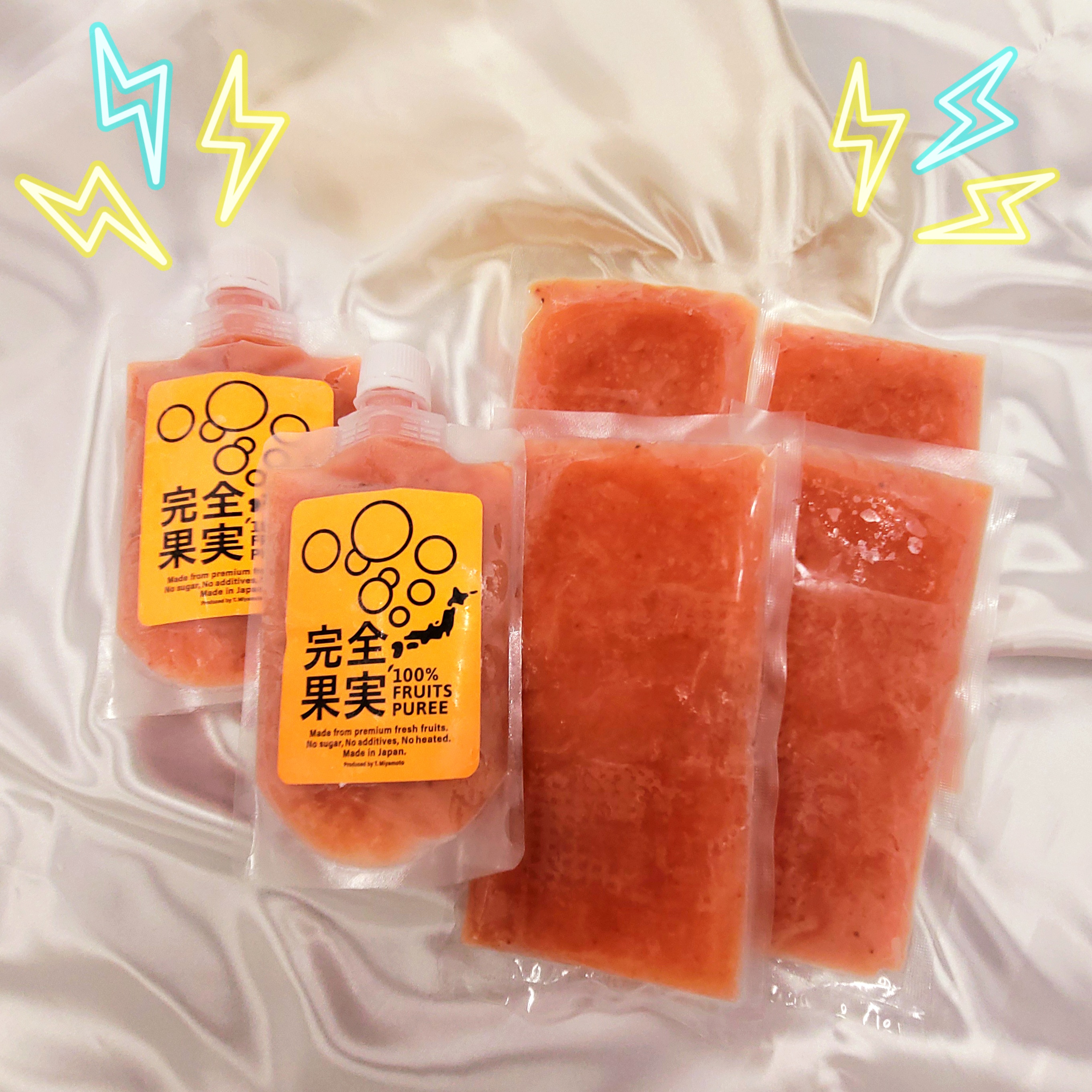 いちご入り完全果実100円販売