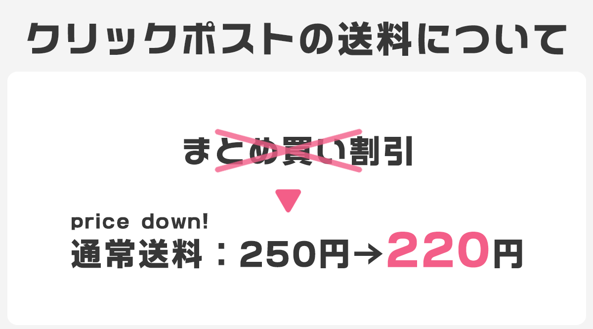クリックポストの送料変更