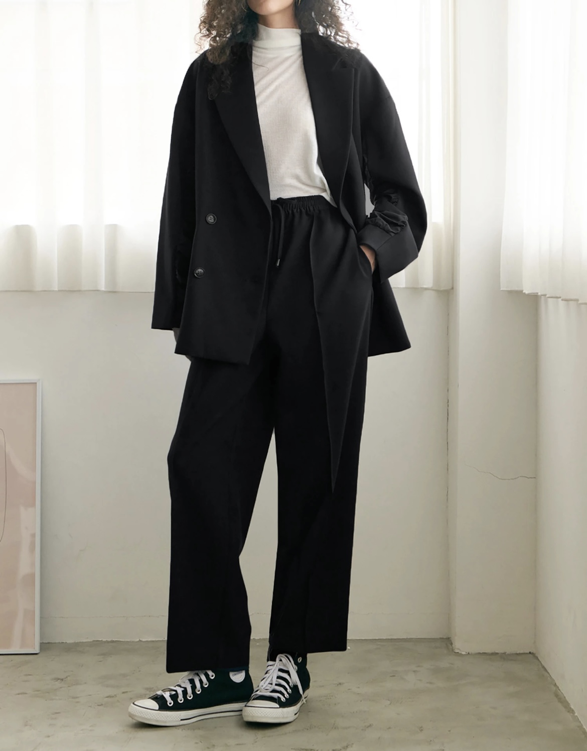 ミリタリースタイルのハイブリッドジャケット