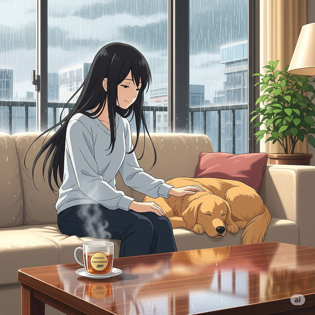雨と音と