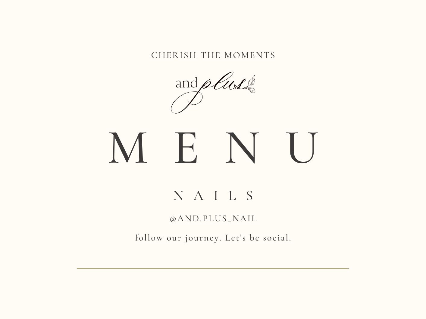 NAIL menu／ネイルメニュー