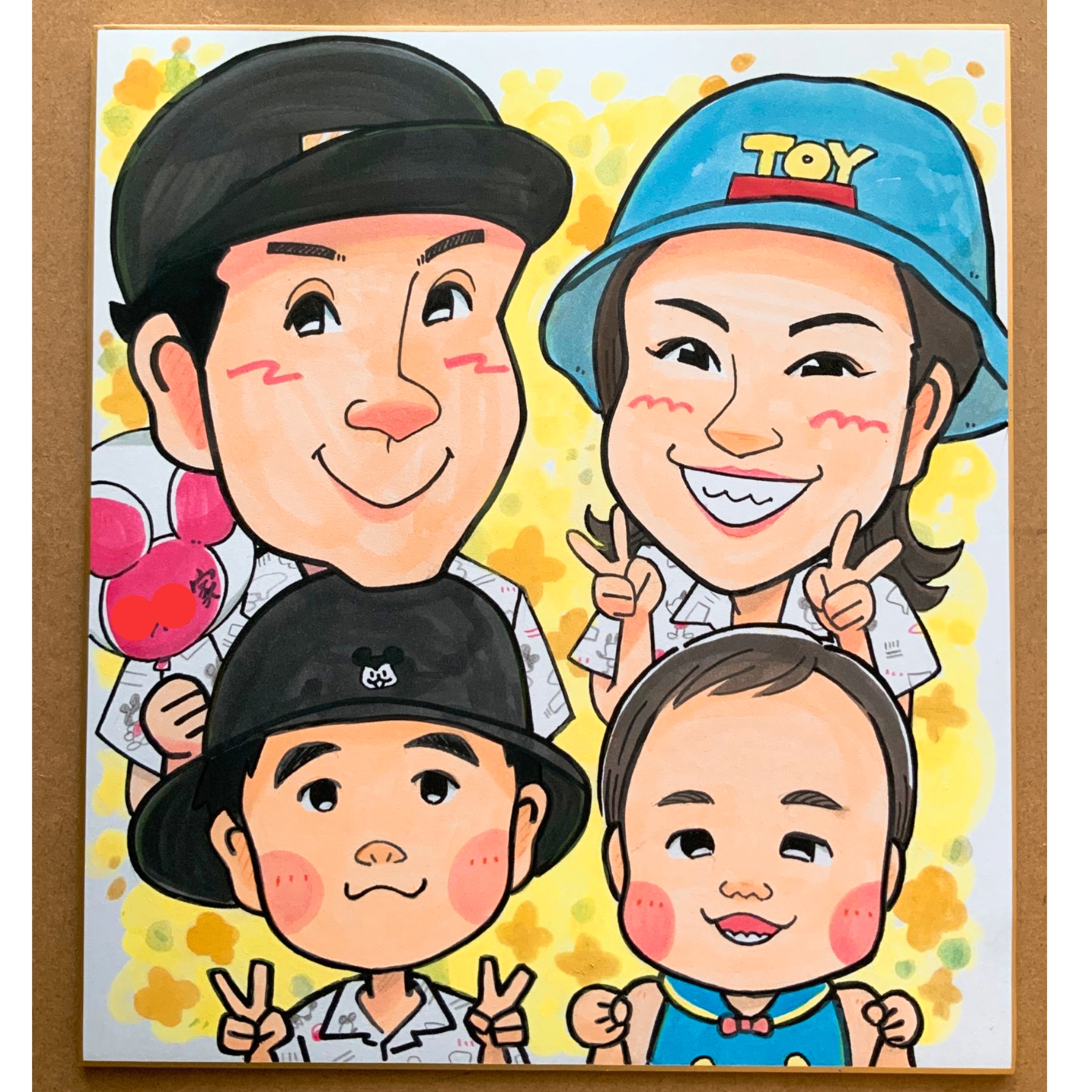 似顔絵のご依頼がありました！