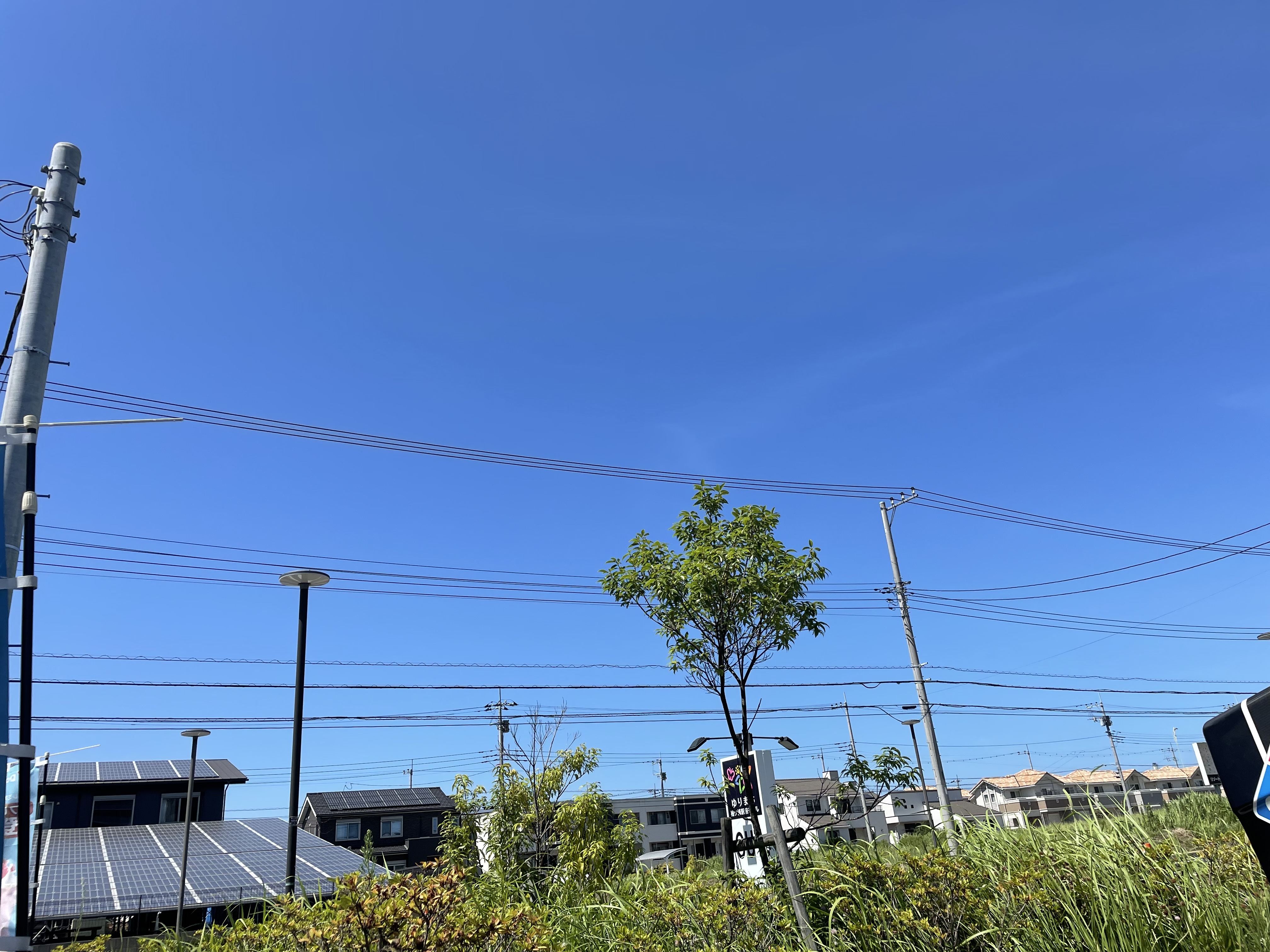 晴天の青空。あと6日！