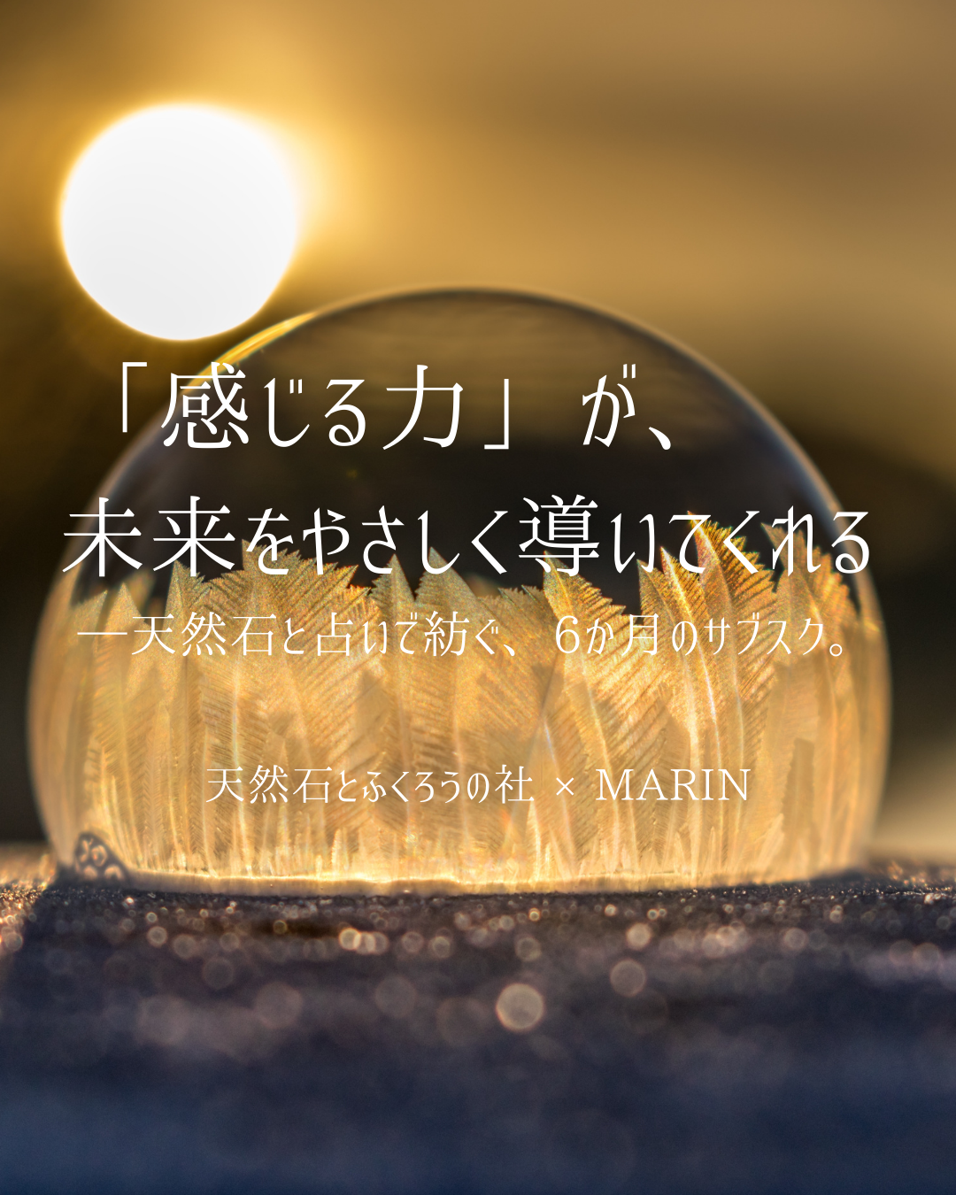 「感じる力」が、未来をやさしく導いてくれる ──天然石と占いで紡ぐ、6か月のサブスク。