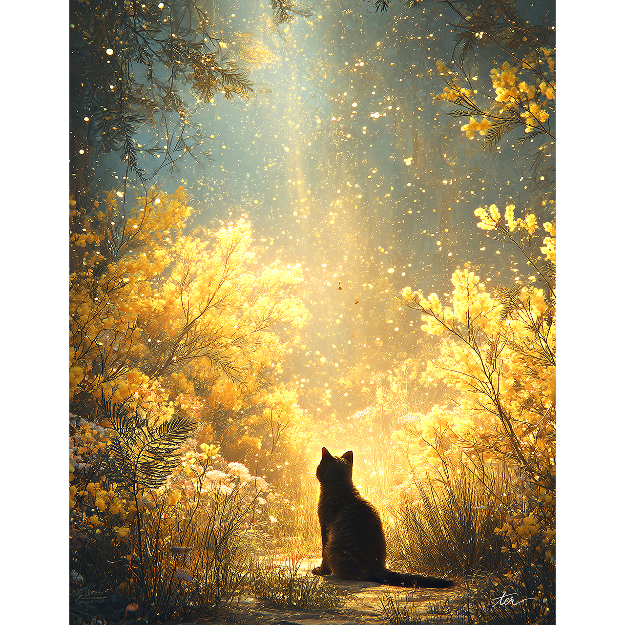 黄金の木漏れ日