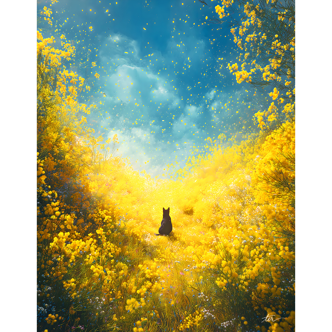 光降るミモザの谷