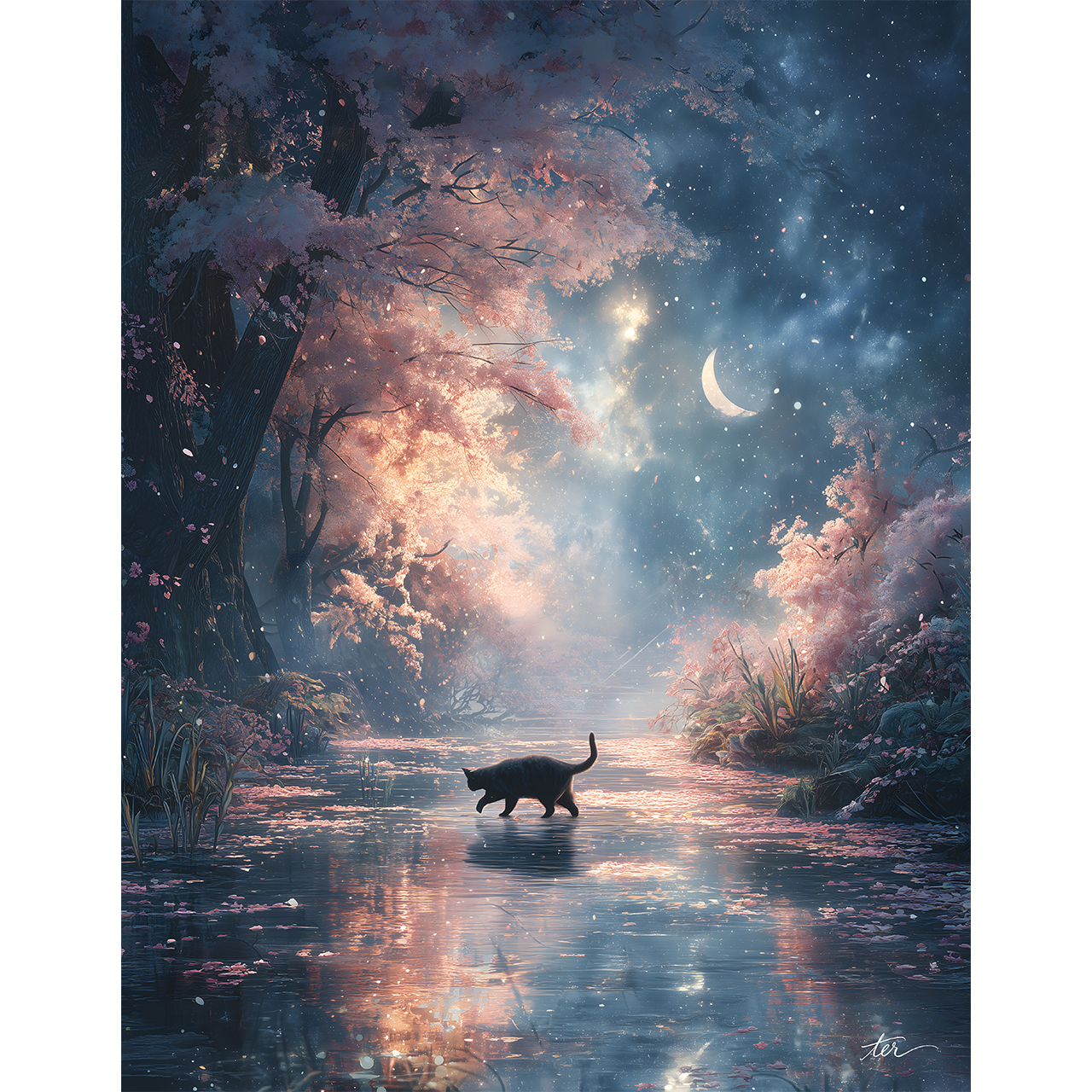 春夜の秘密の通り道