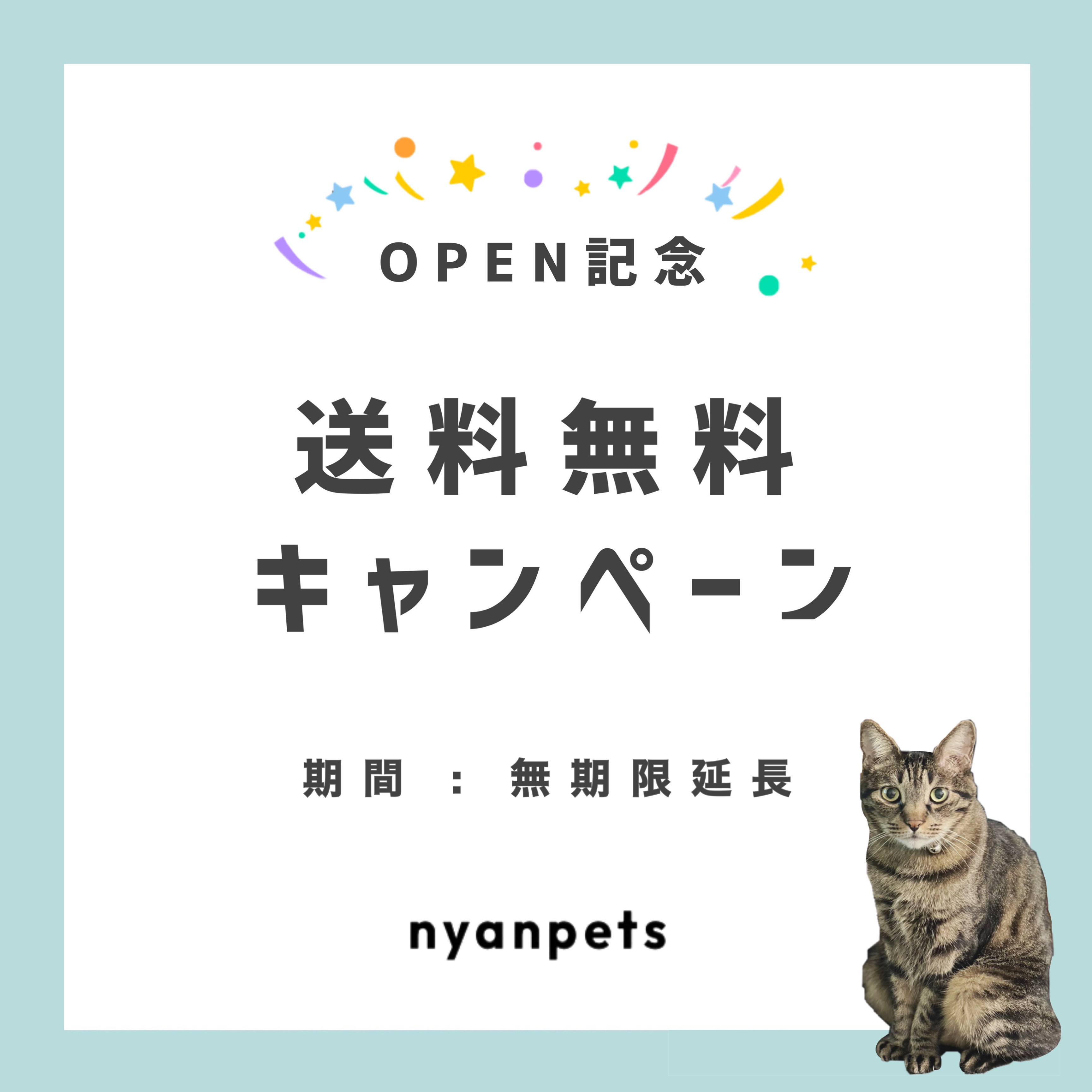 送料無料キャンペーン延長のお知らせ