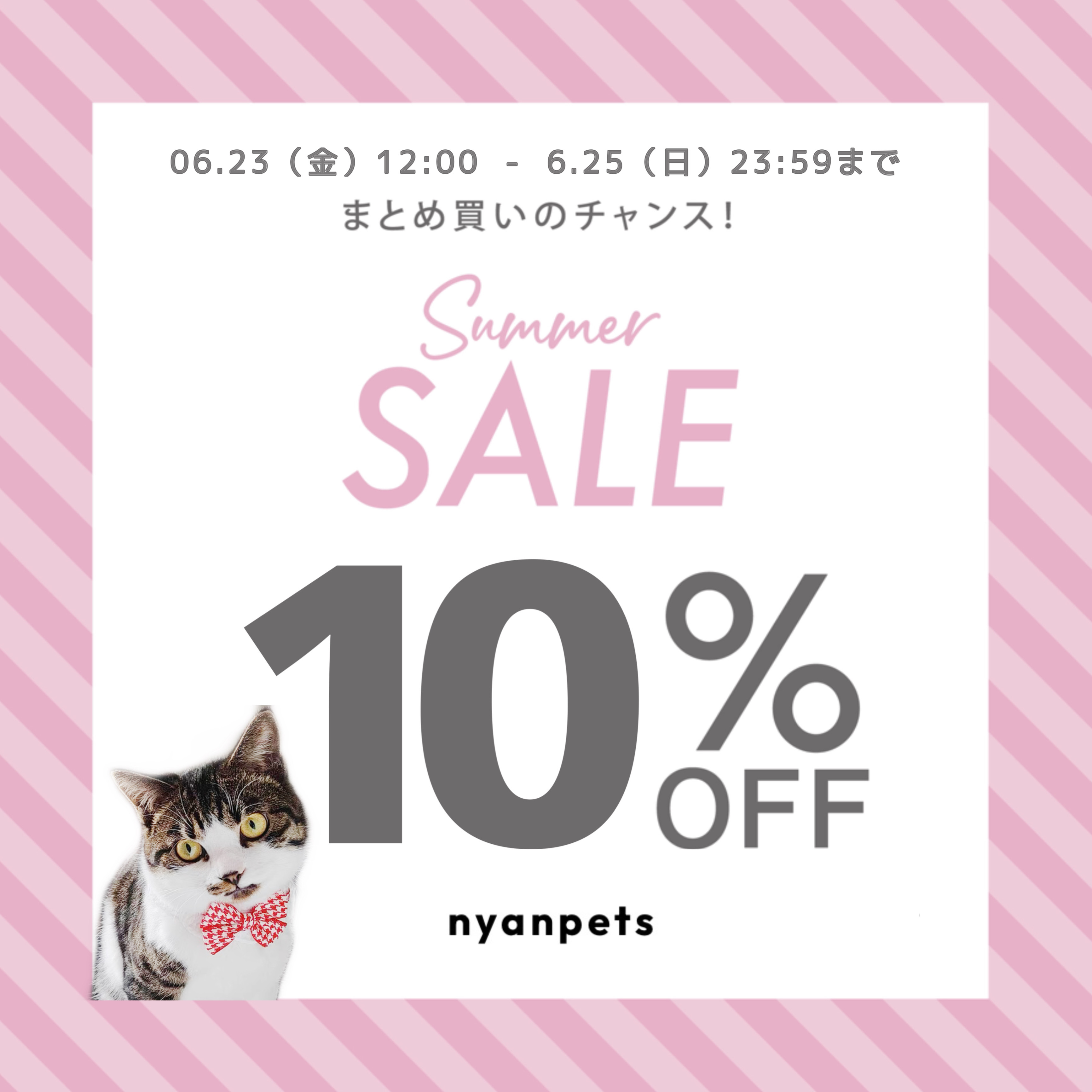10%SALEのお知らせ