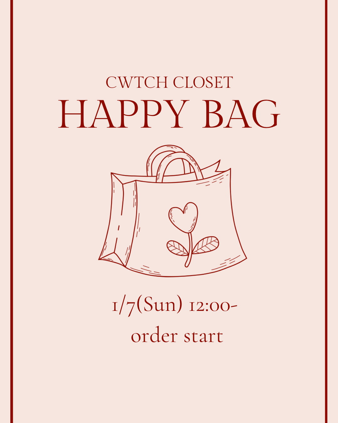 HAPPY BAG販売スタートしました！