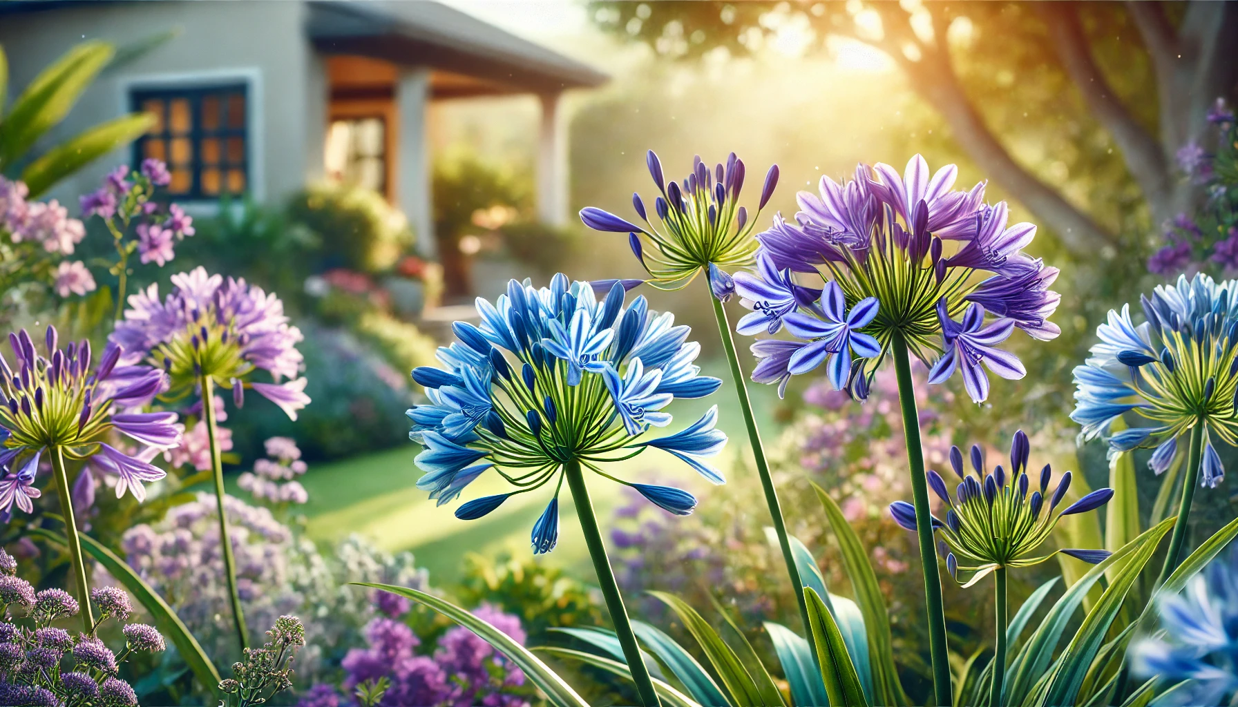 アガパンサスの魅力:優雅な青の花々がもたらす癒しと彩り