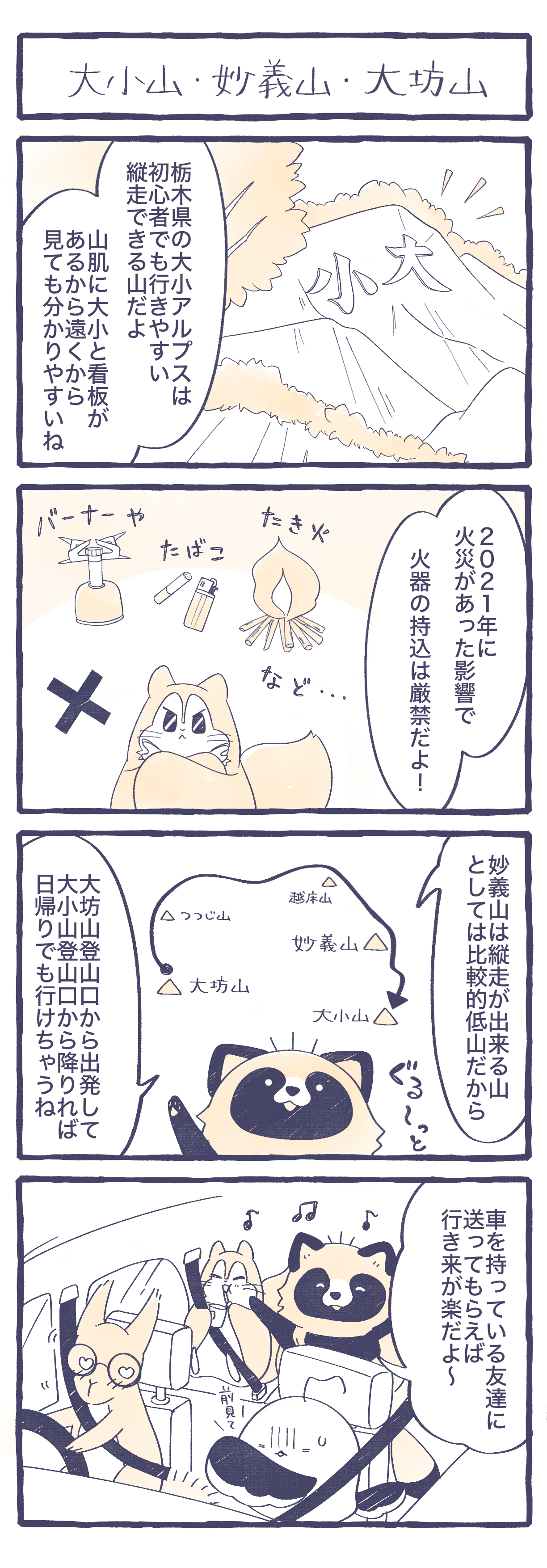 大小山・妙義山（栃木）・大坊山