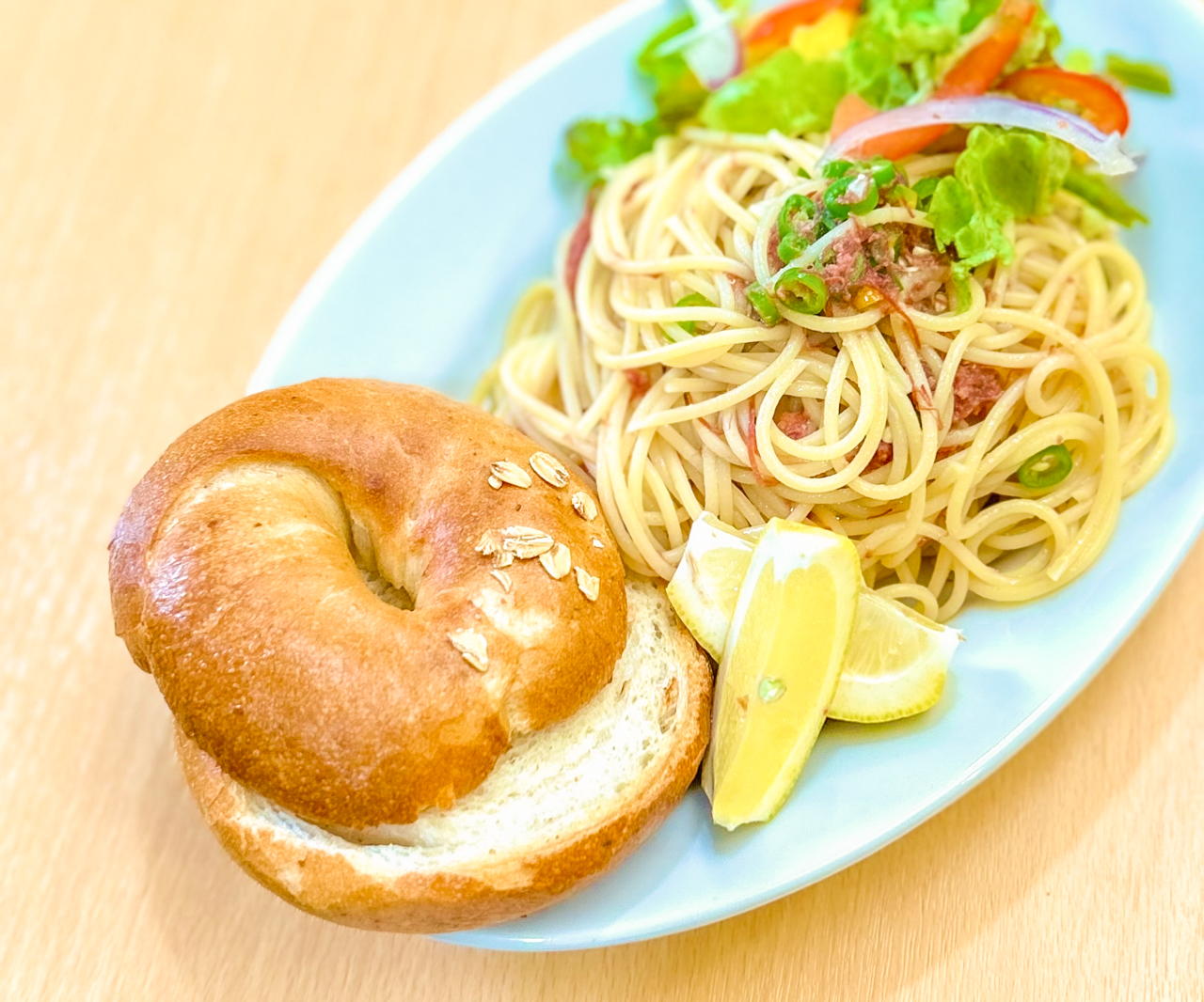 ベーグル屋さんのお昼ごはん🥯