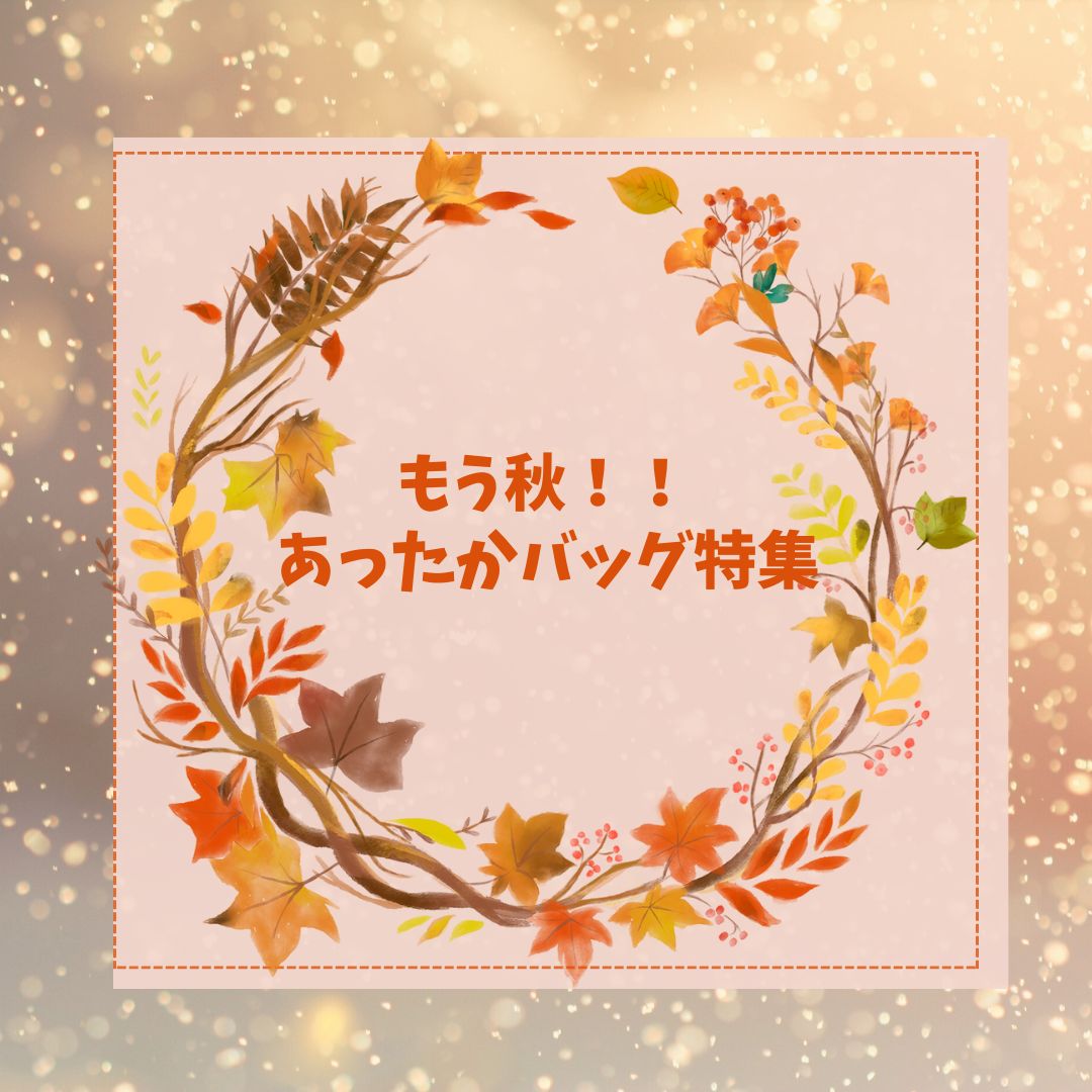 ★☆もう秋！！あったかバッグ特集☆★