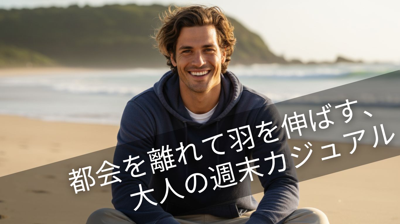 都会を離れて羽を伸ばす、大人の週末カジュアル