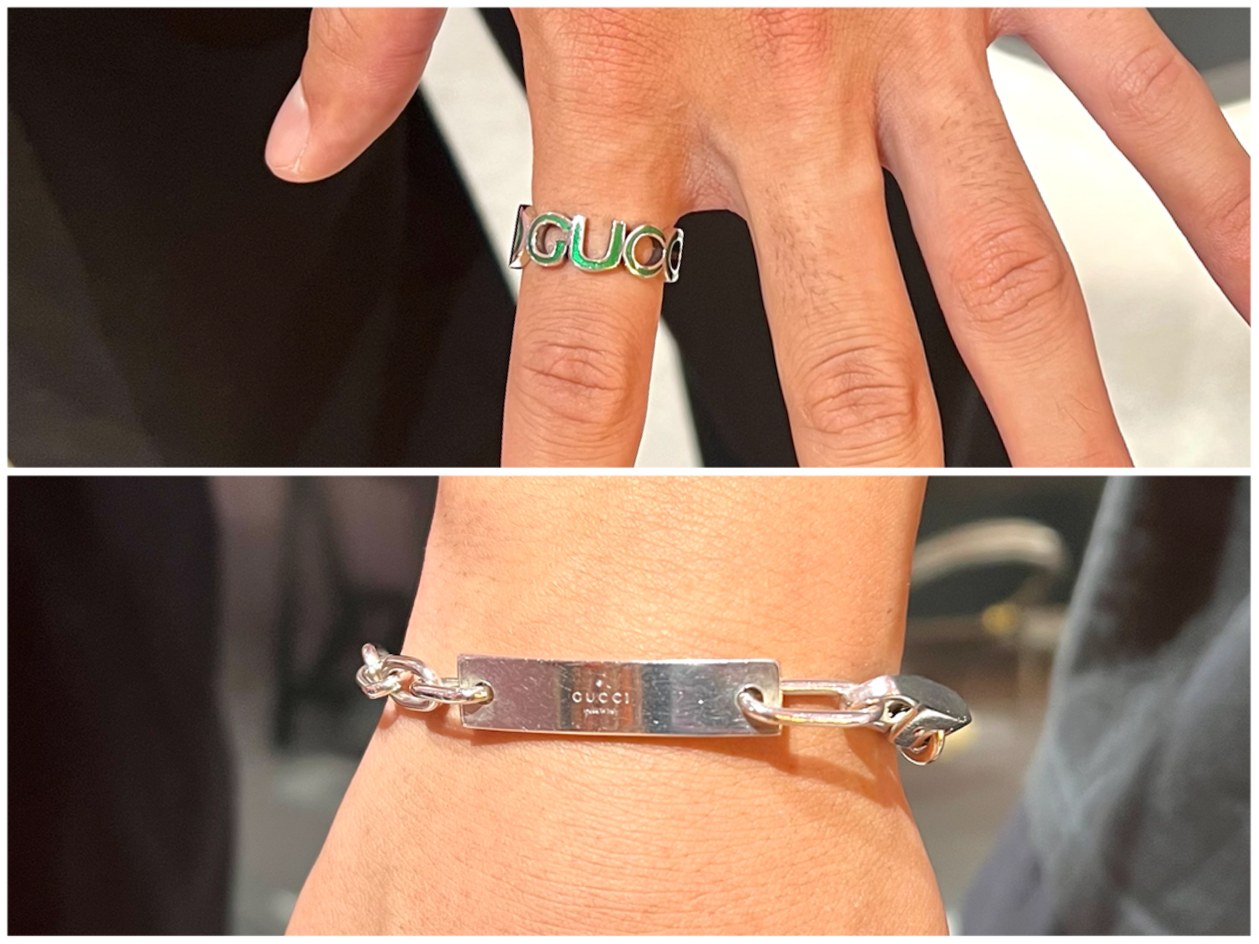 GUCCI ロゴリングオーナー G様　GUCCI ロゴプレートブレスレットオーナー Y様