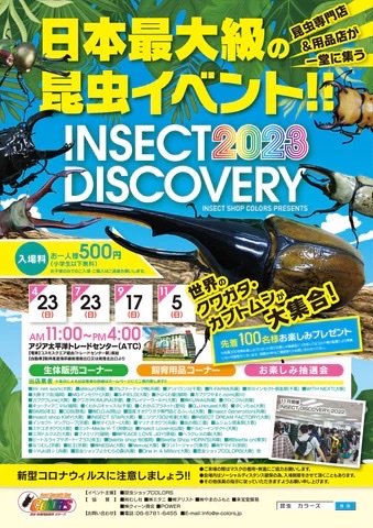 明日はインセクトディスカバリー2023です!