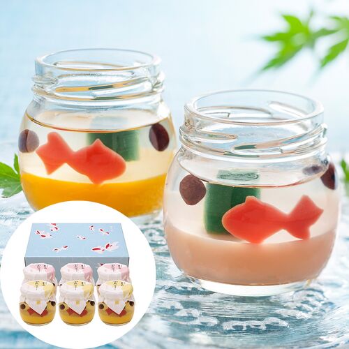 夏のお中元におすすめ！金魚がかわいすぎる！そんなゼリーはいかがですか～？(#^^#)