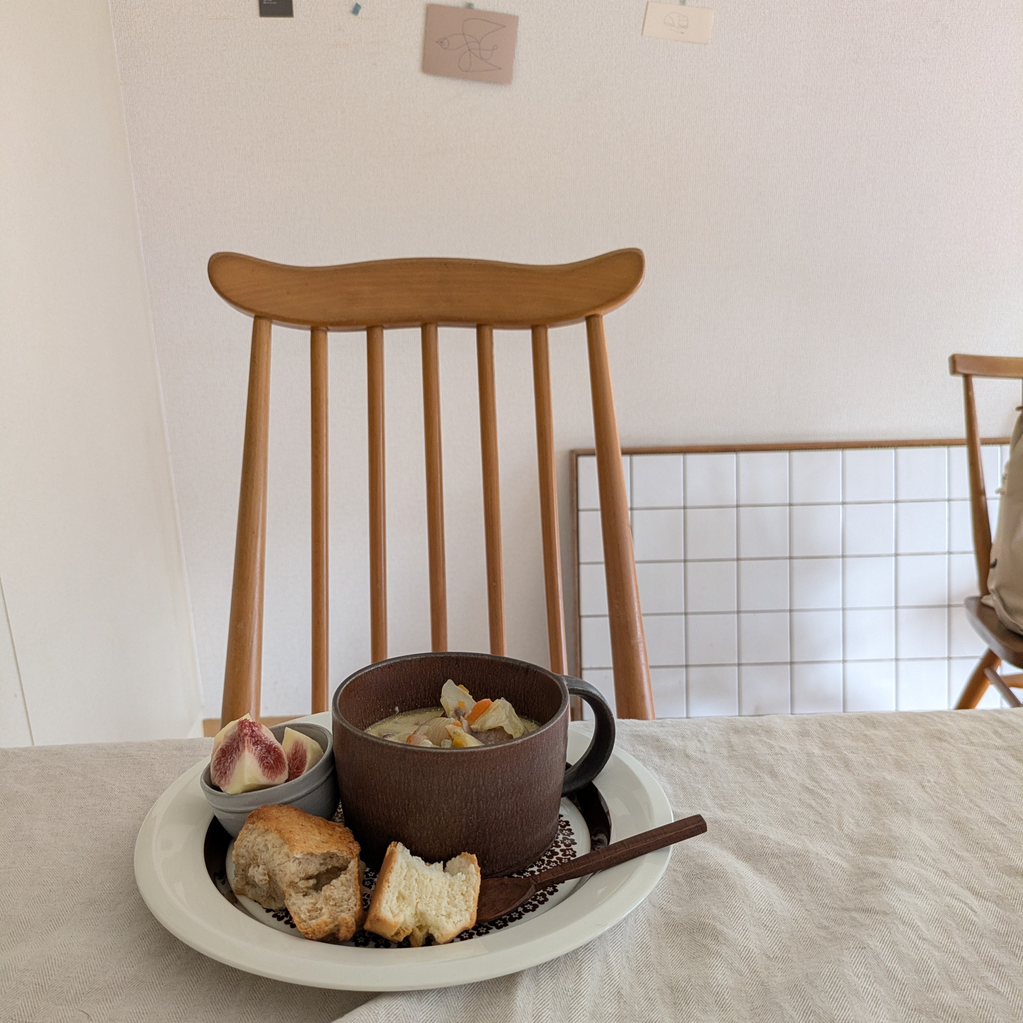 スープといっしょに。