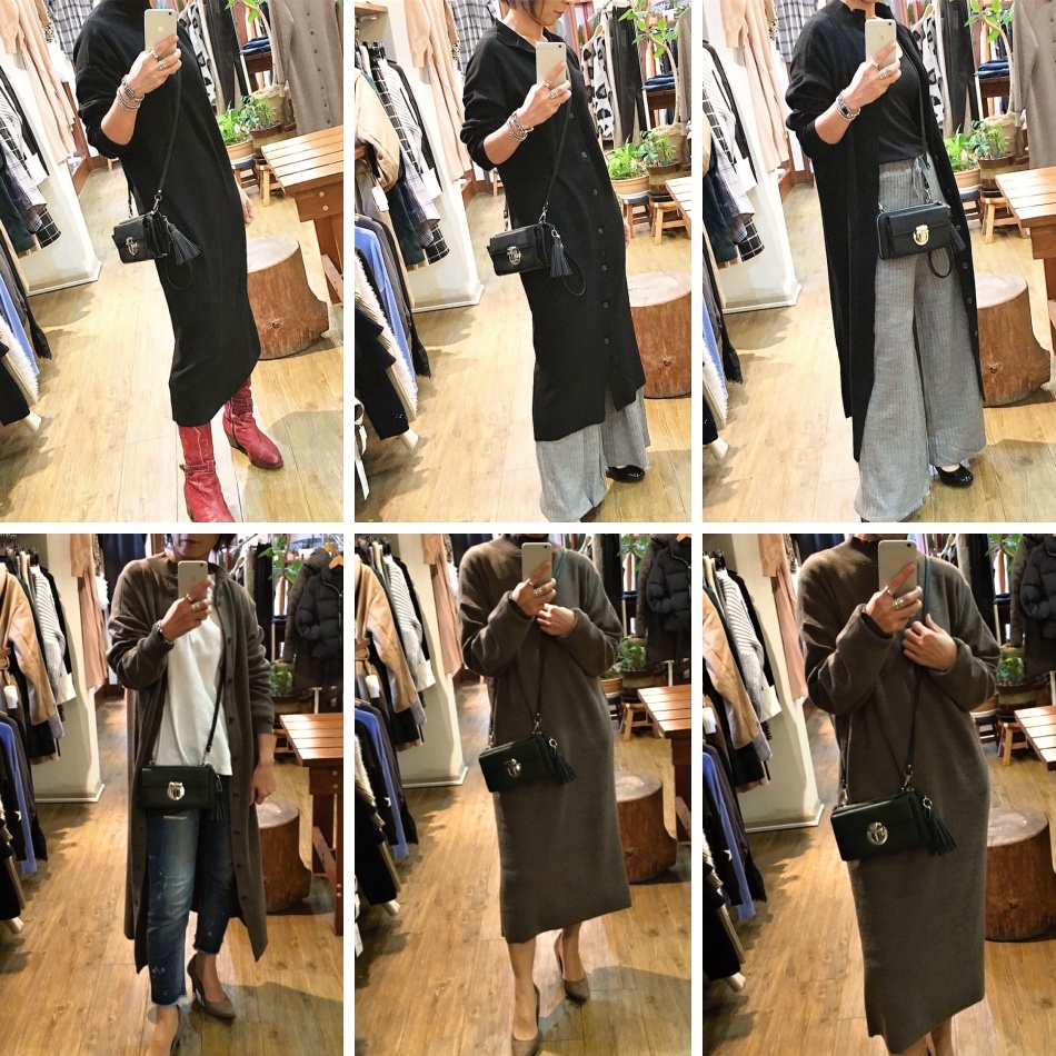 再入荷しました!ニットマキシワンピ ロングワンピース