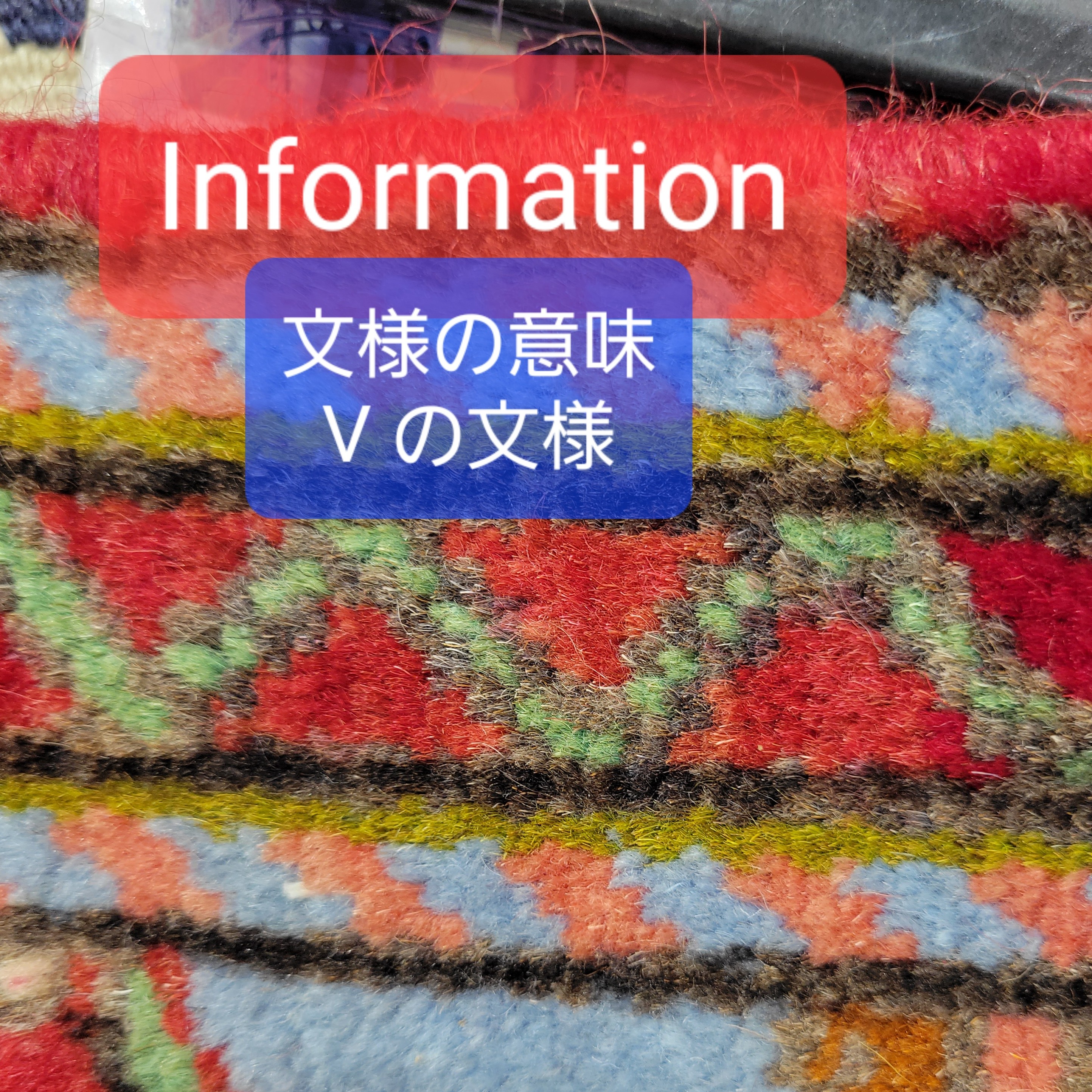 モチーフの文様「V の文様」
