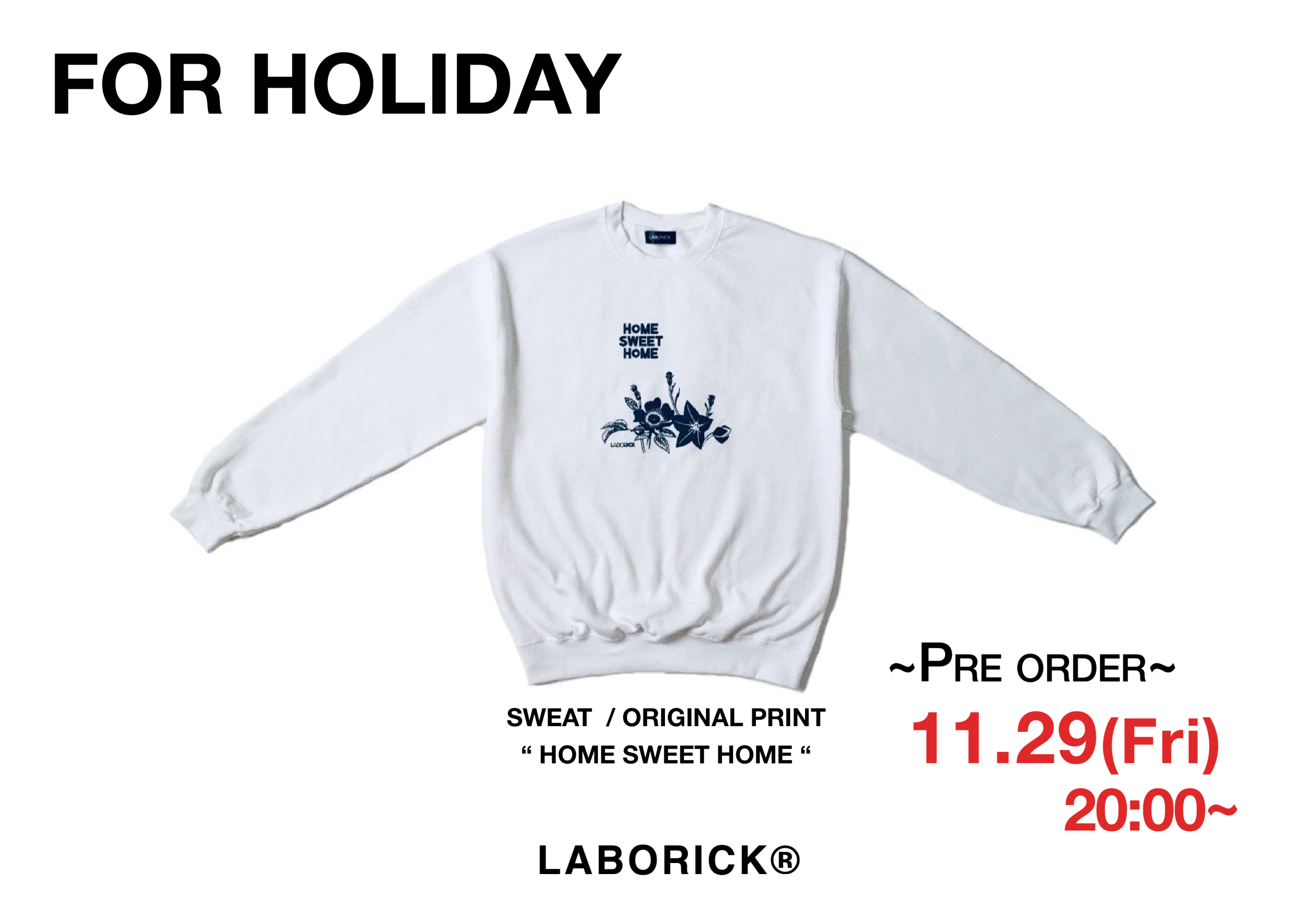 裏起毛スウェット受注開始！