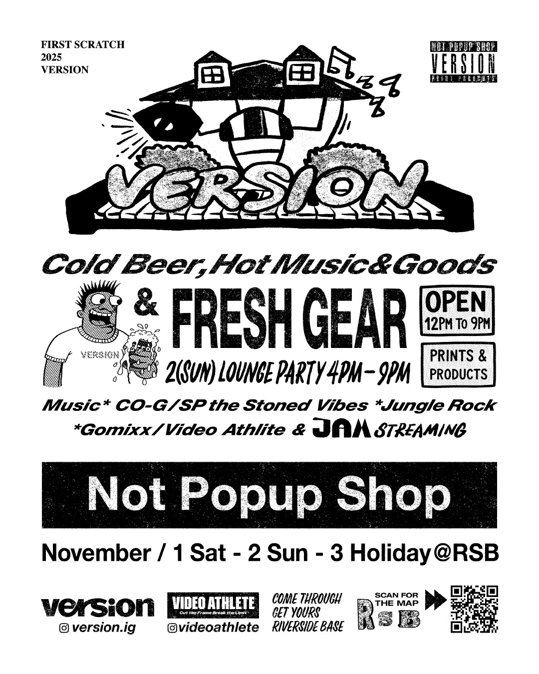 VERSION "Not Popup Shop" ローンチイベント開催のお知らせ