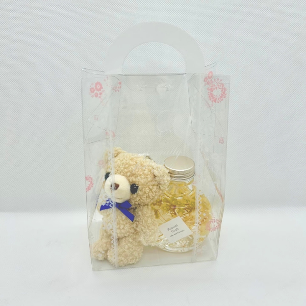 【商品のご紹介】小さなくまさんとカスミソウハーバリウムのセット