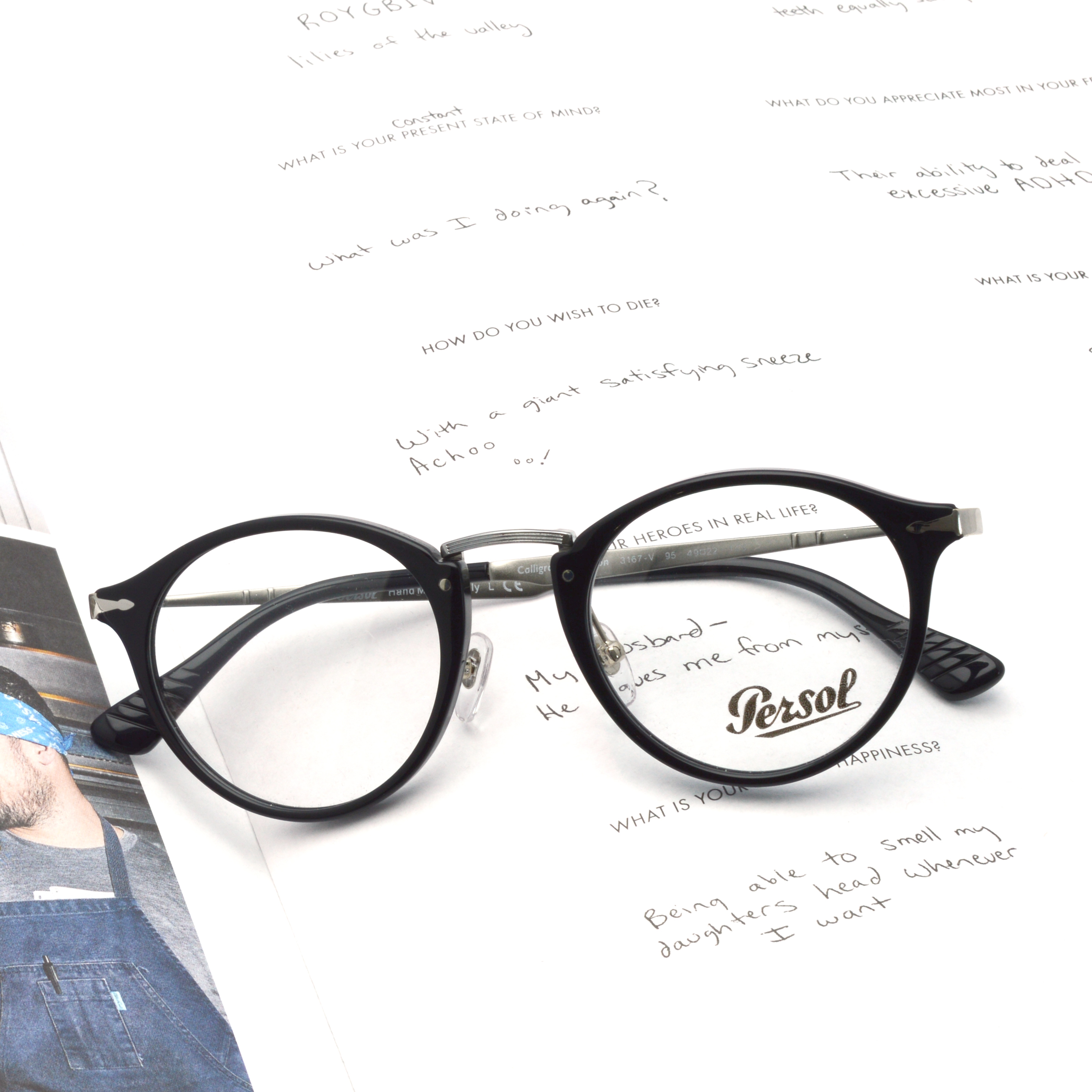 Persol コンビネーションフレーム"3167V" -Calligrapher Edition-