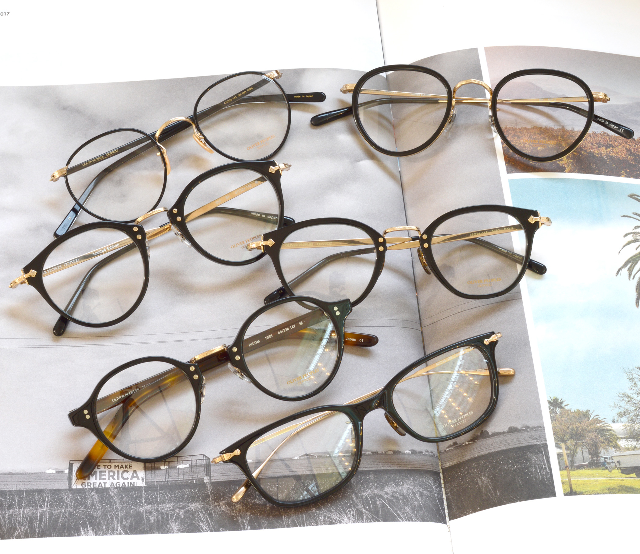 OLIVER PEOPLES ”ブラック x ゴールド"