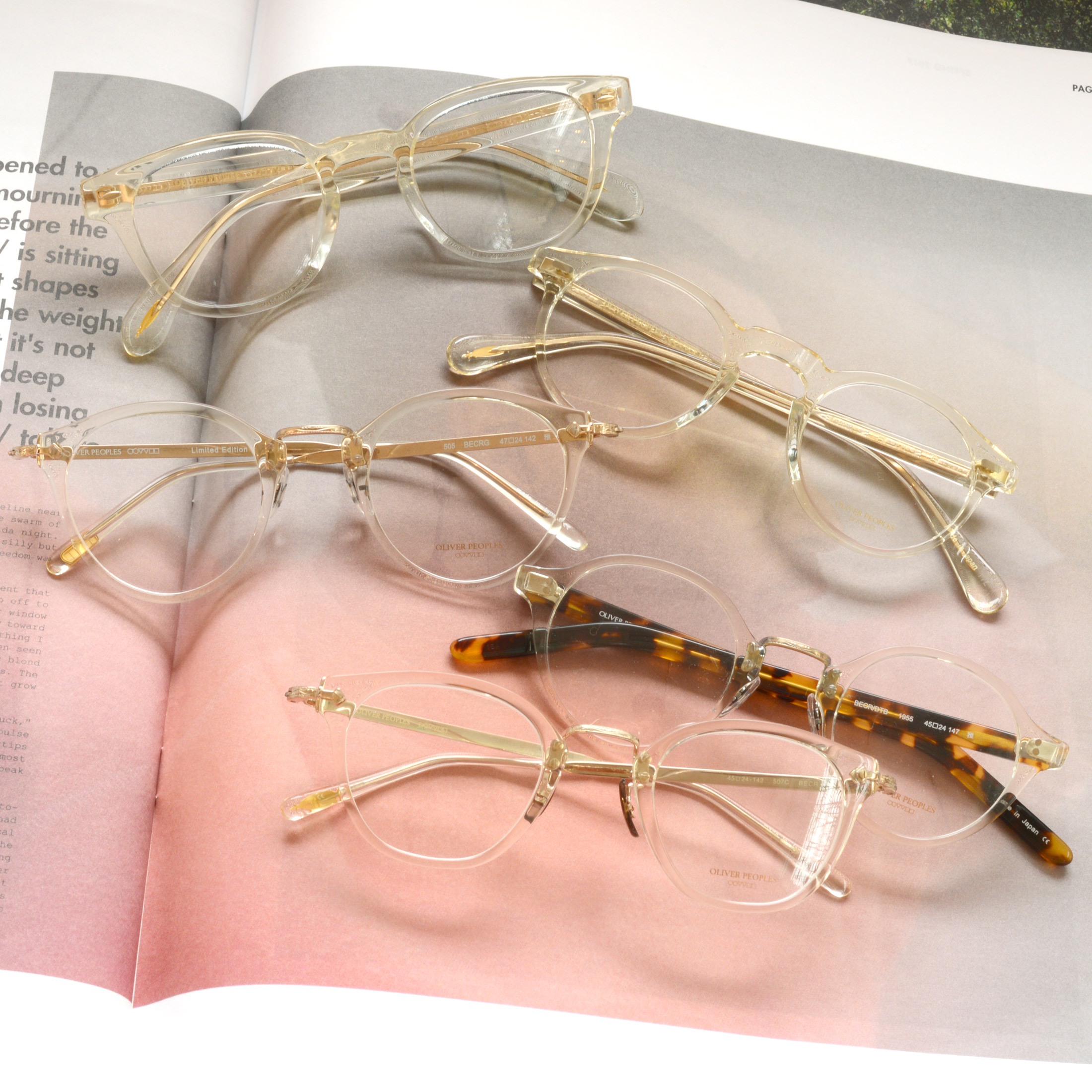 アイコンモデルのクリアフレーム！ / OLIVER PEOPLES