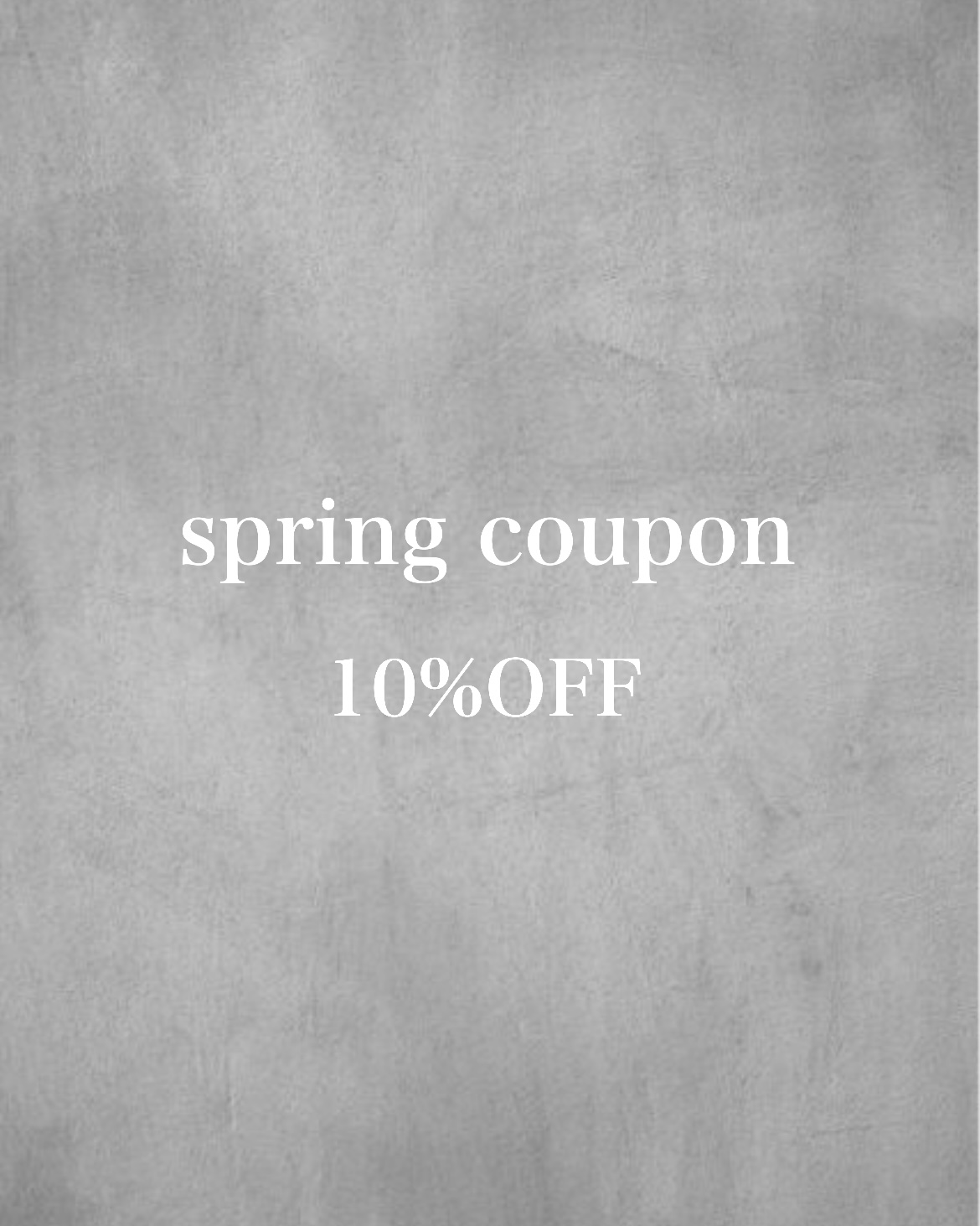 spring 10%OFF coupon