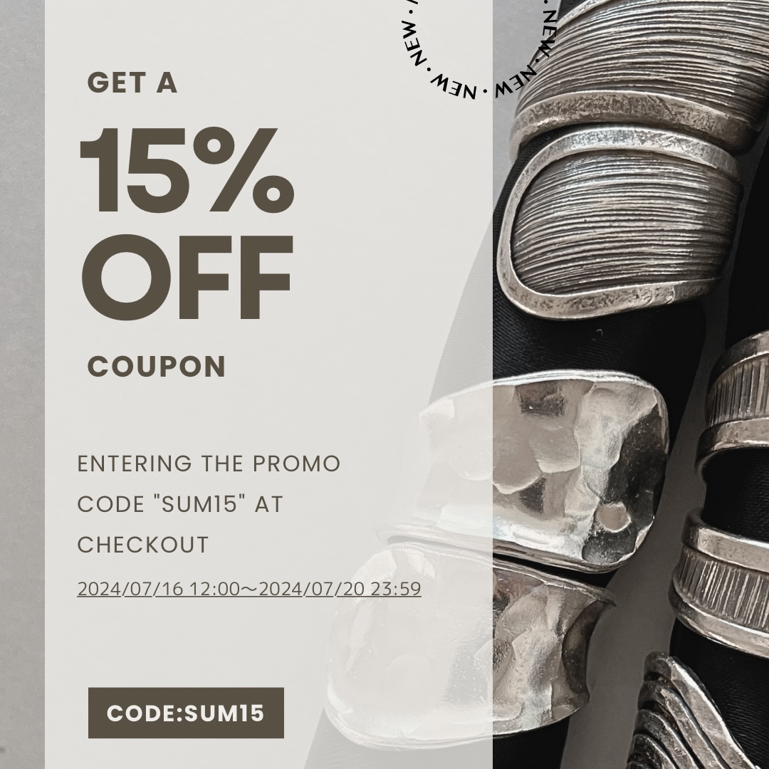 summer coupon 15%OFF