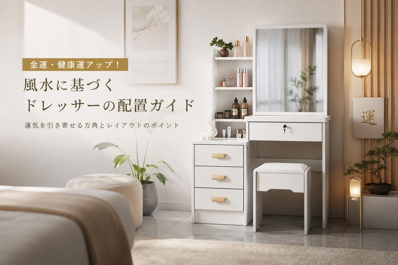 金運・健康運アップ!風水に基づくドレッサーの配置ガイド