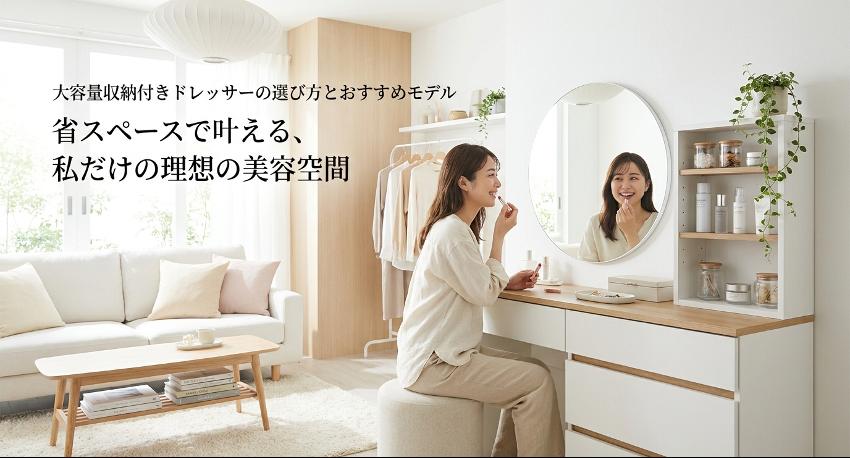 大容量収納付きドレッサーの選び方とおすすめモデル