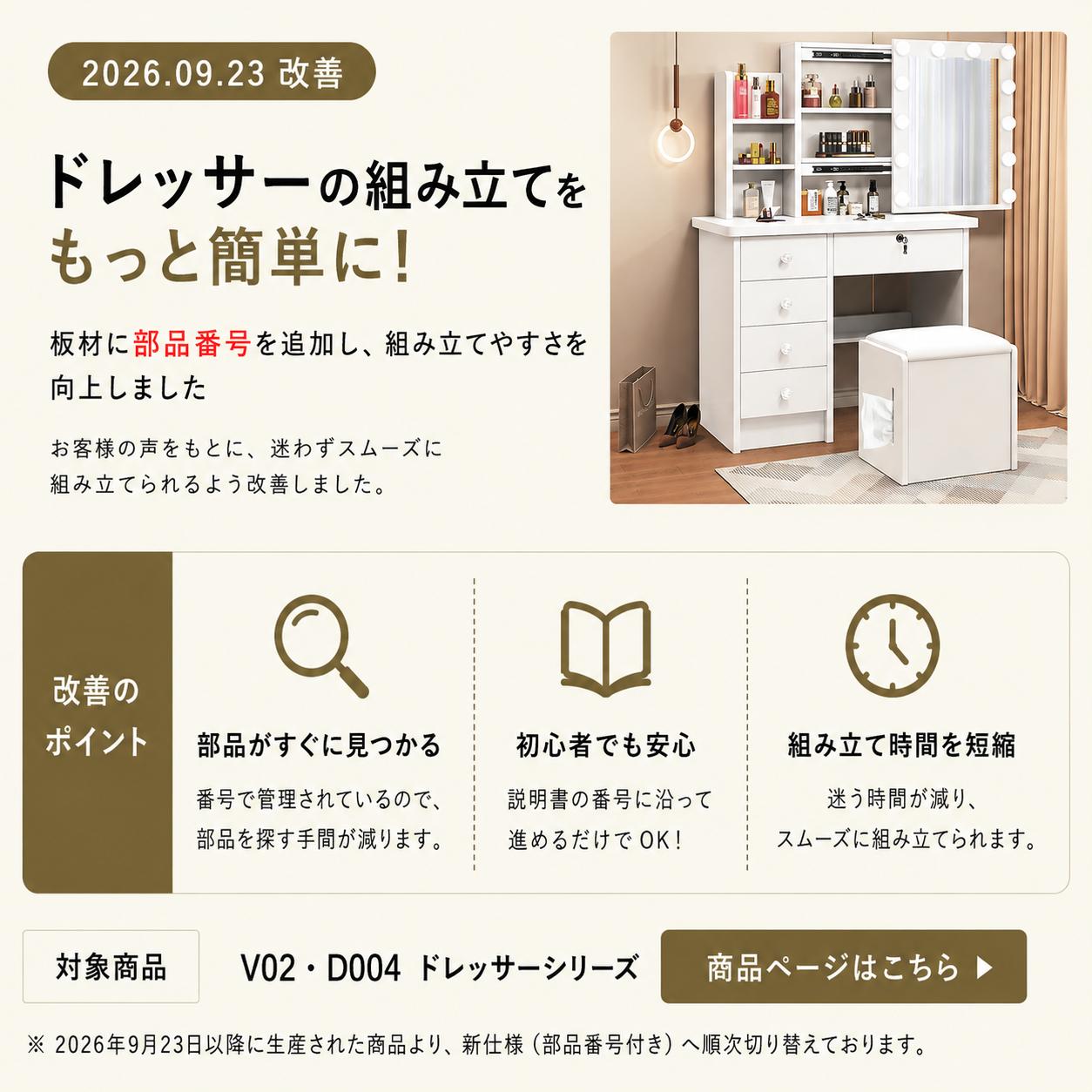 レッサーの組み立てをもっと簡単に|部品番号付き仕様へリニューアルしました【EJ公式】