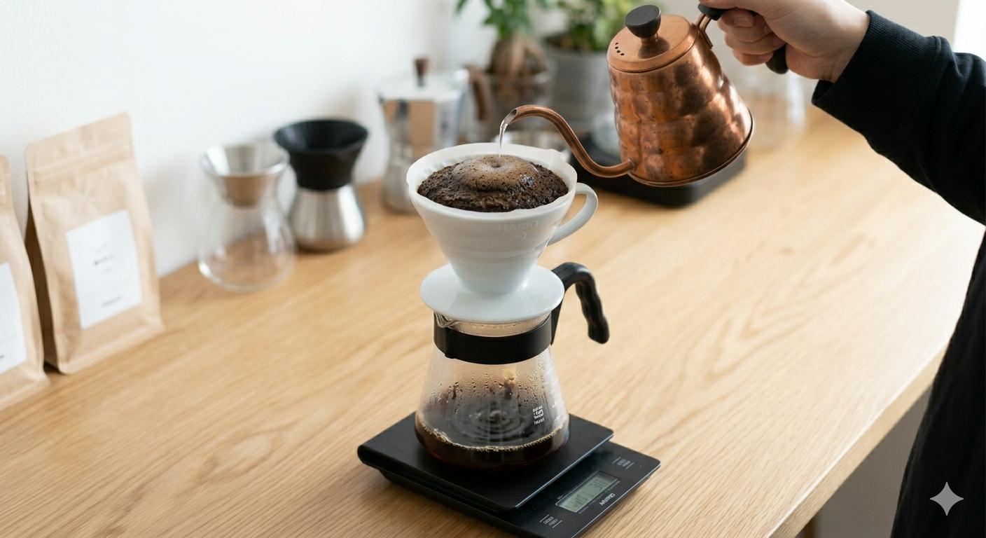 【保存版】コーヒーの個性を引き出す「4投抽出」レシピ