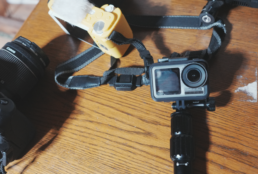 自撮り用のGO　PRO　カメラが仲間入り