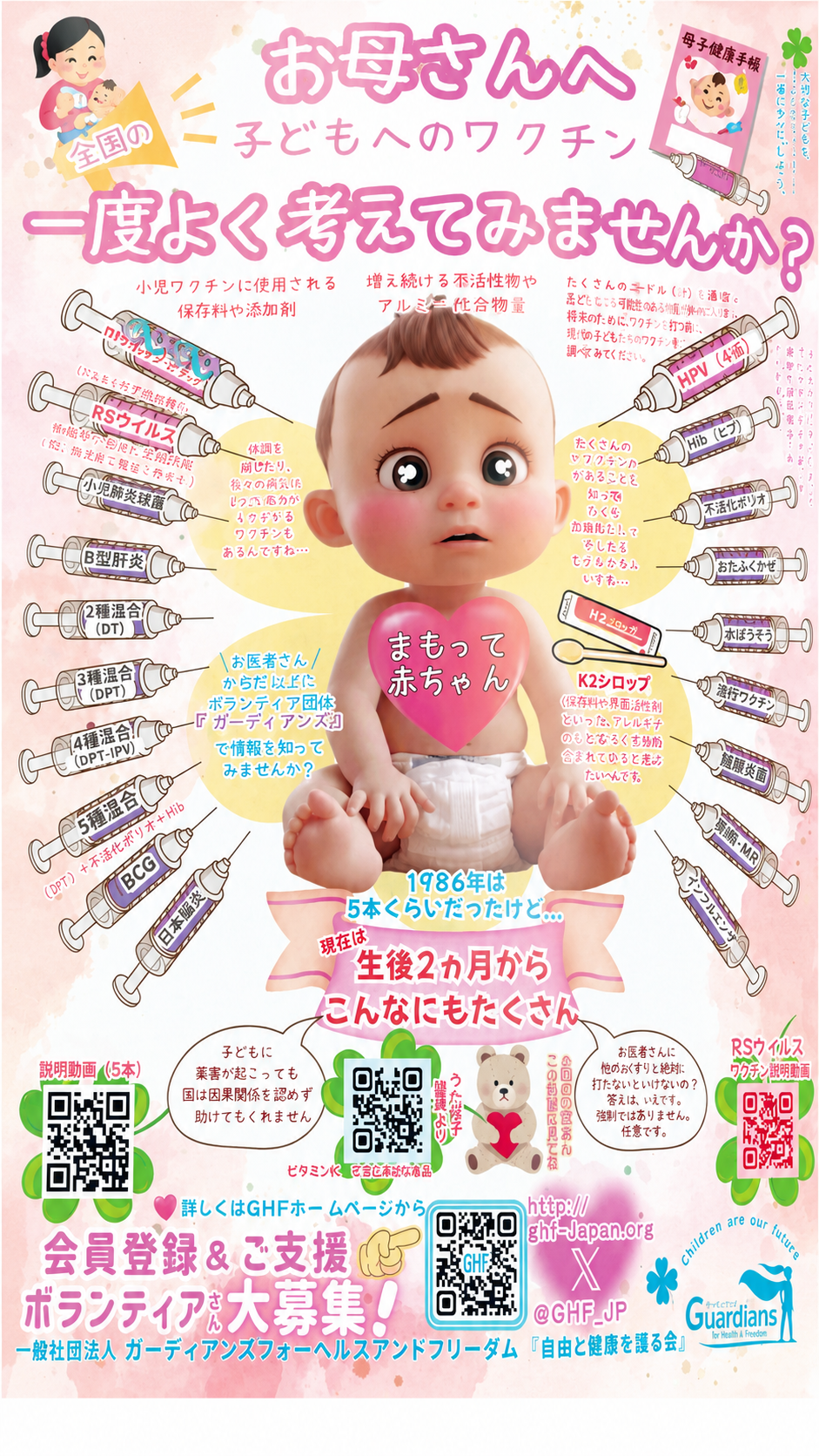 お子様へのワクチン 見直しませんか?