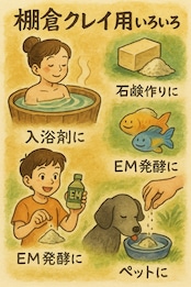 タナクラクレイって何に使えばいいの？