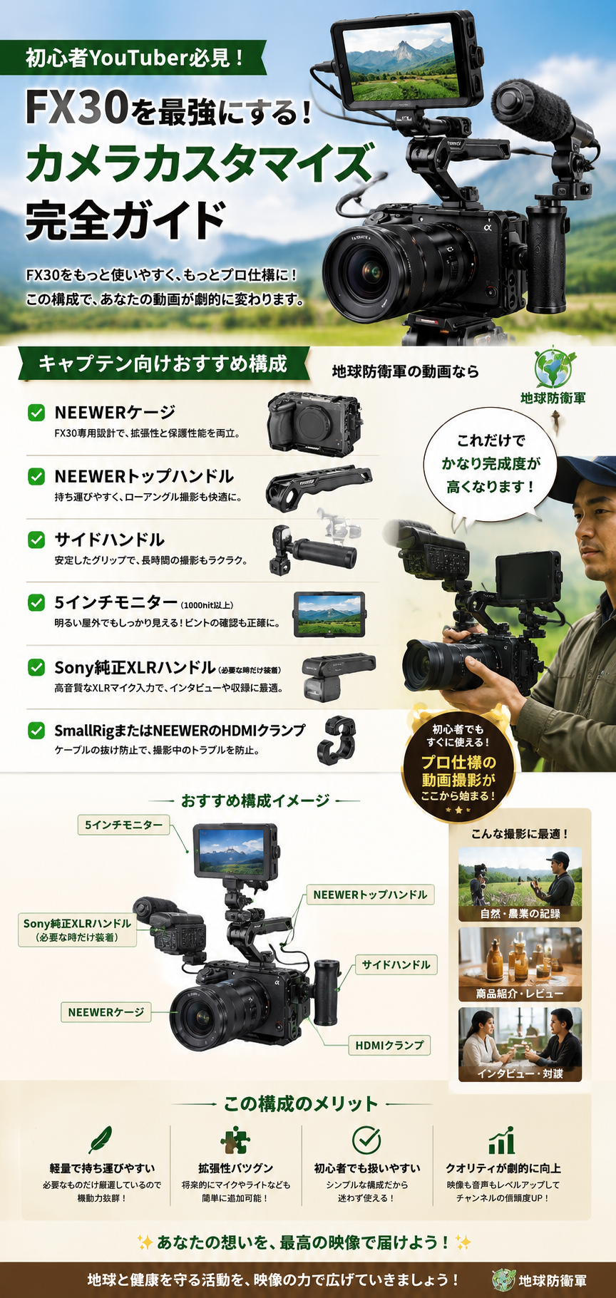 取材用にソSONYのカメラをカスタマイズしてみた。