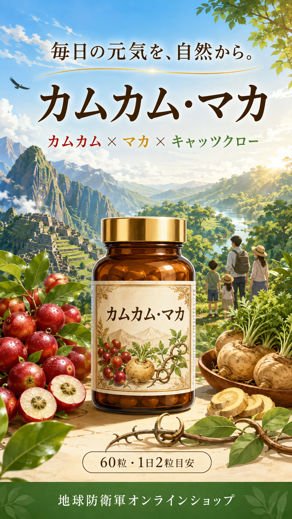 医薬品のような「治る・改善する・ウイルスをブロックする」という断定は避け、自然由来素材による栄養補給