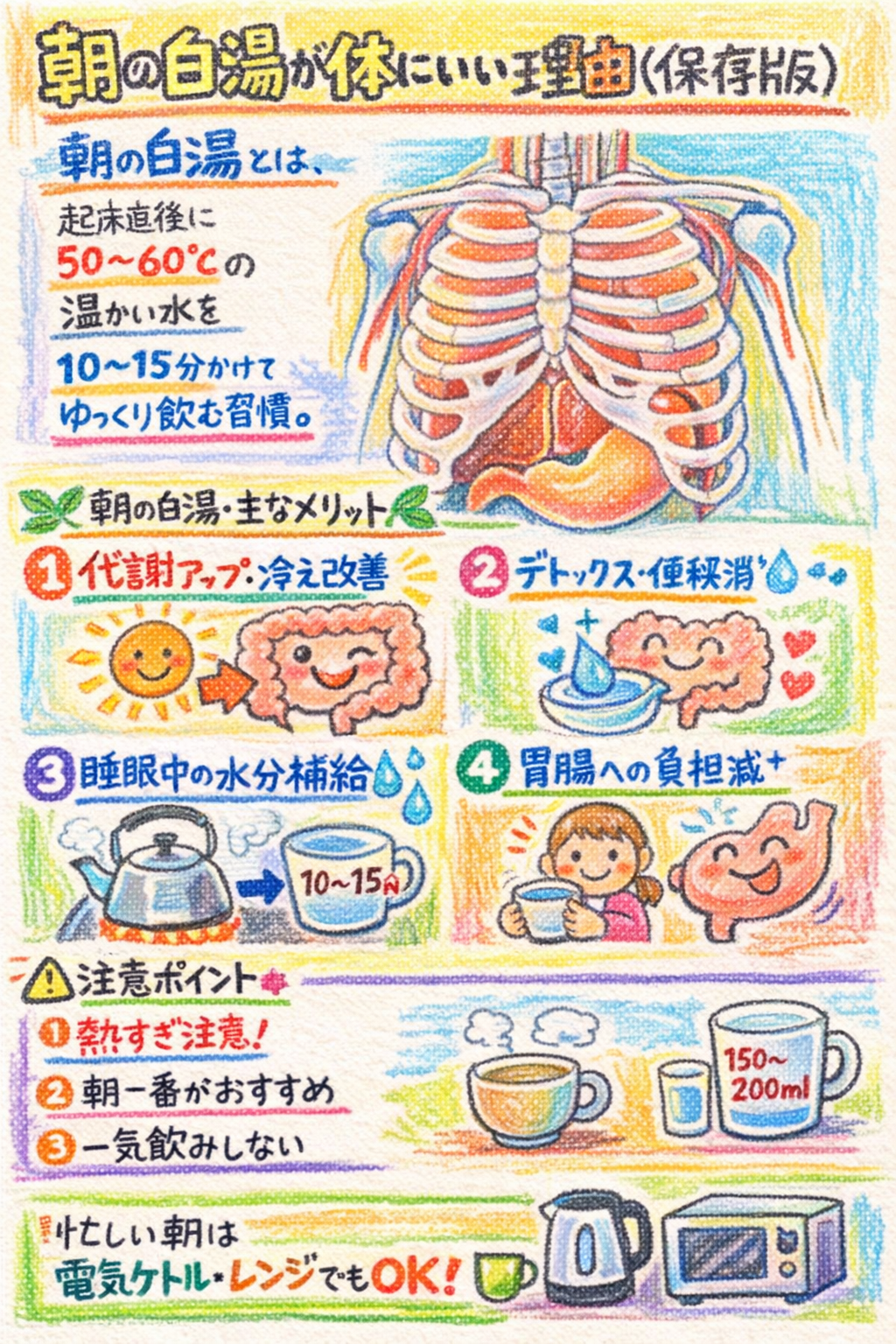 朝の白湯が体にいい理由(保存版)