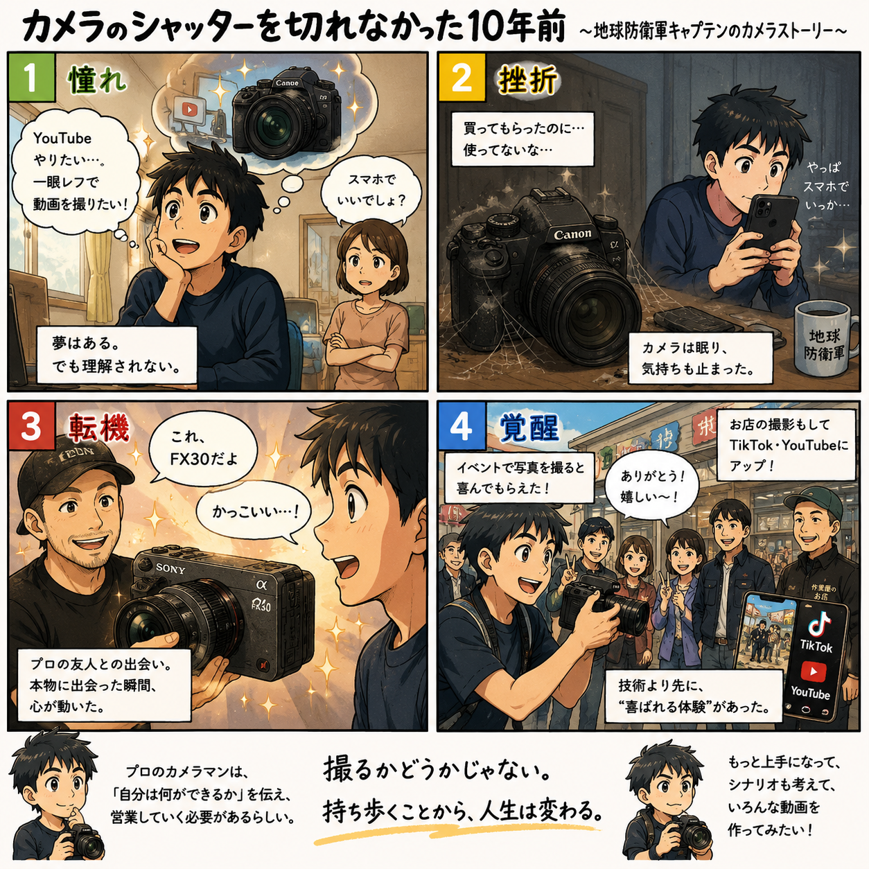 カメラのシャッターを切れなかった10年前