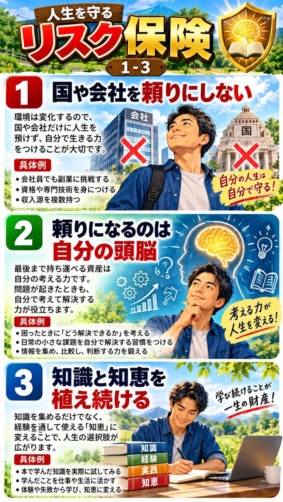 人生を守る　リスク保険①