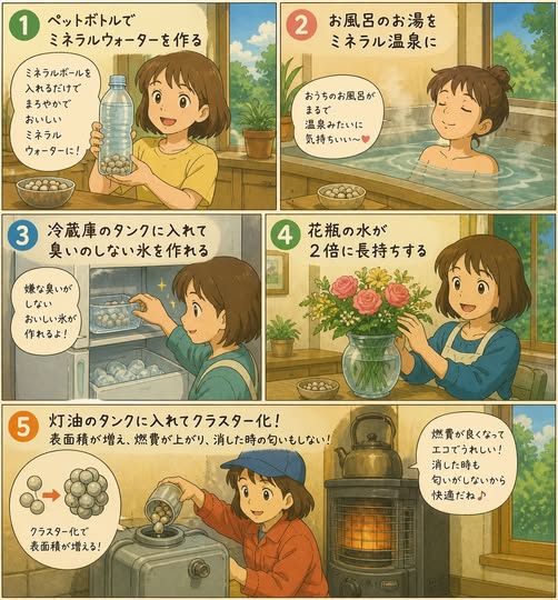 お水が美味しくなるだけじゃない ミネラル ボールの使い方